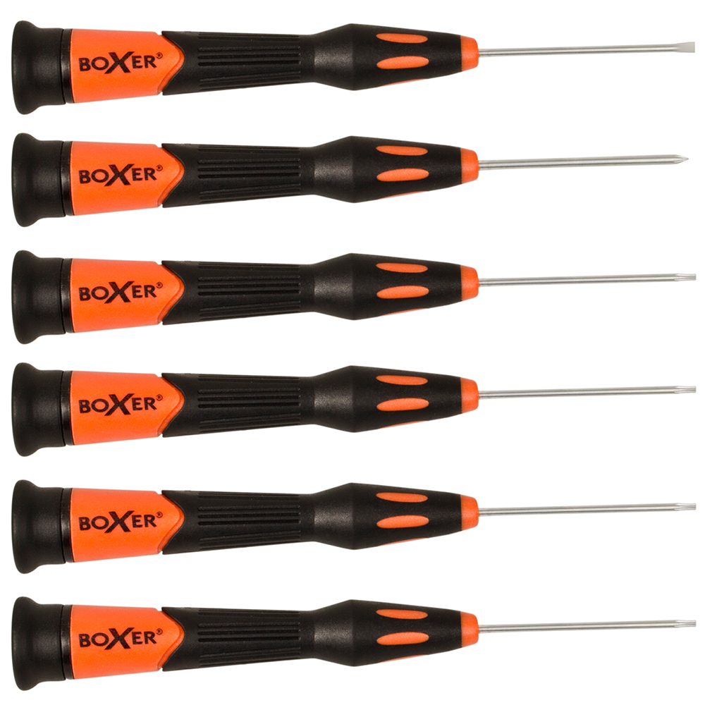 Presisjonsskrutrekkersett Boxer 6-deler