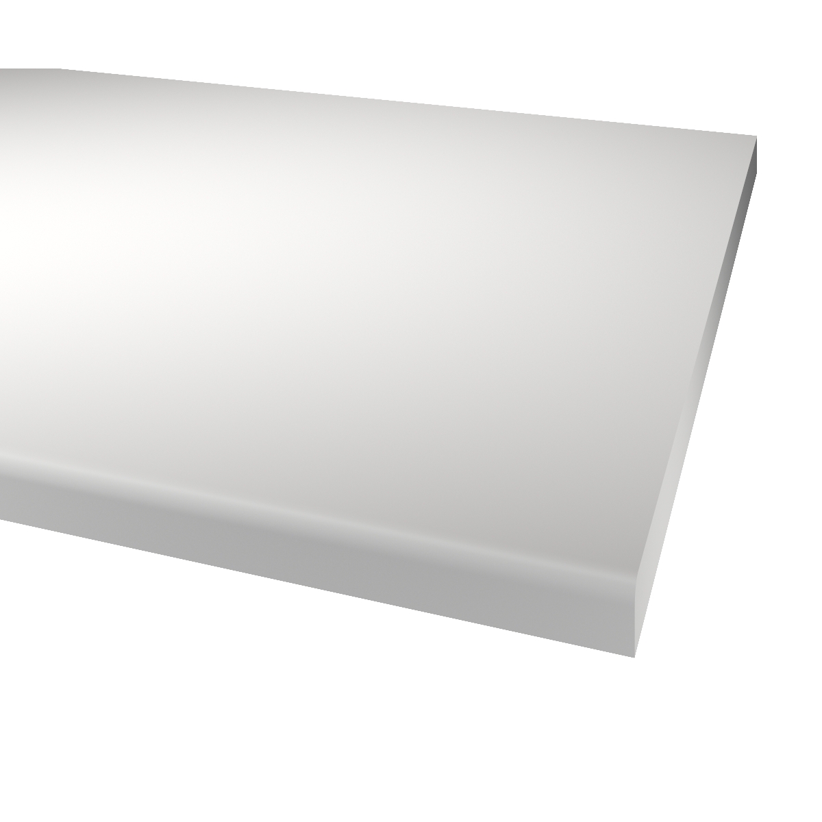 BENK BASIC WHITE 29X3020X610 Postform, LxB: 3020x610 mm