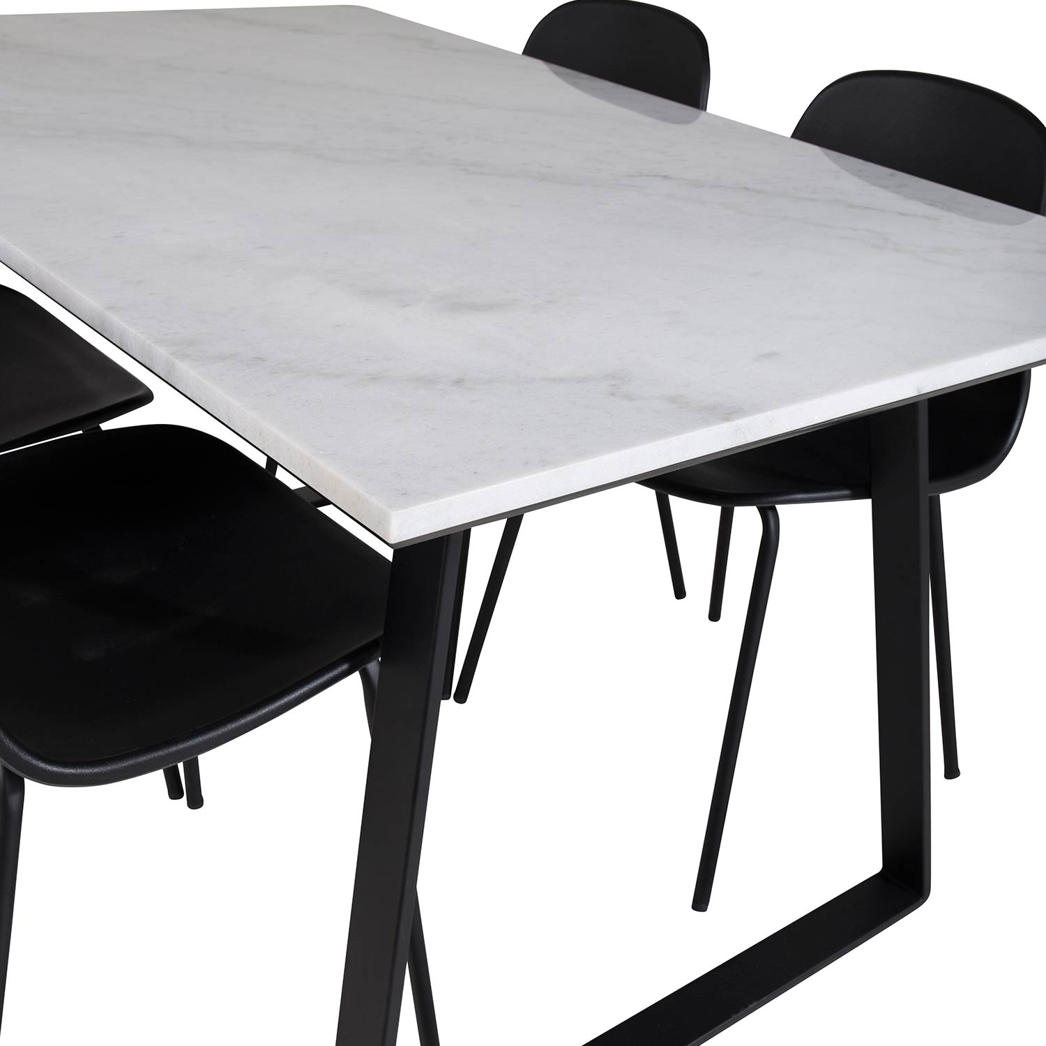 Spisegruppe Venture Home Estelle 140 med 4 Ardi Stoler