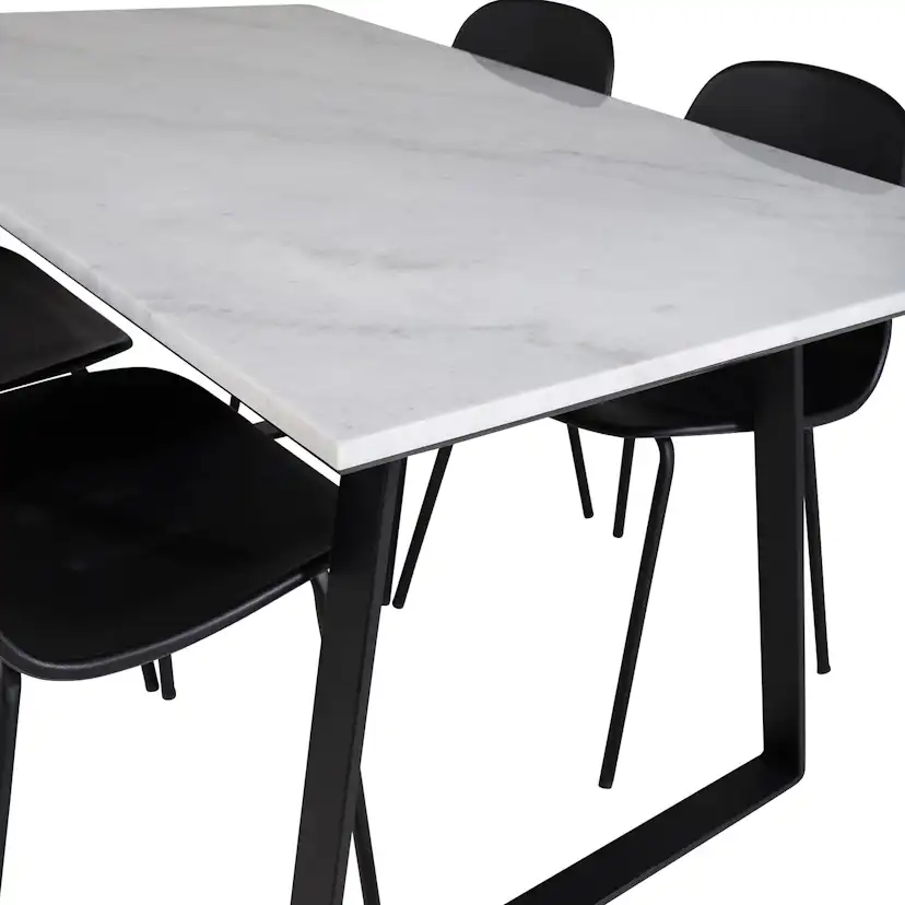 Spisegruppe Venture Home Estelle 140 med 4 Ardi Stoler