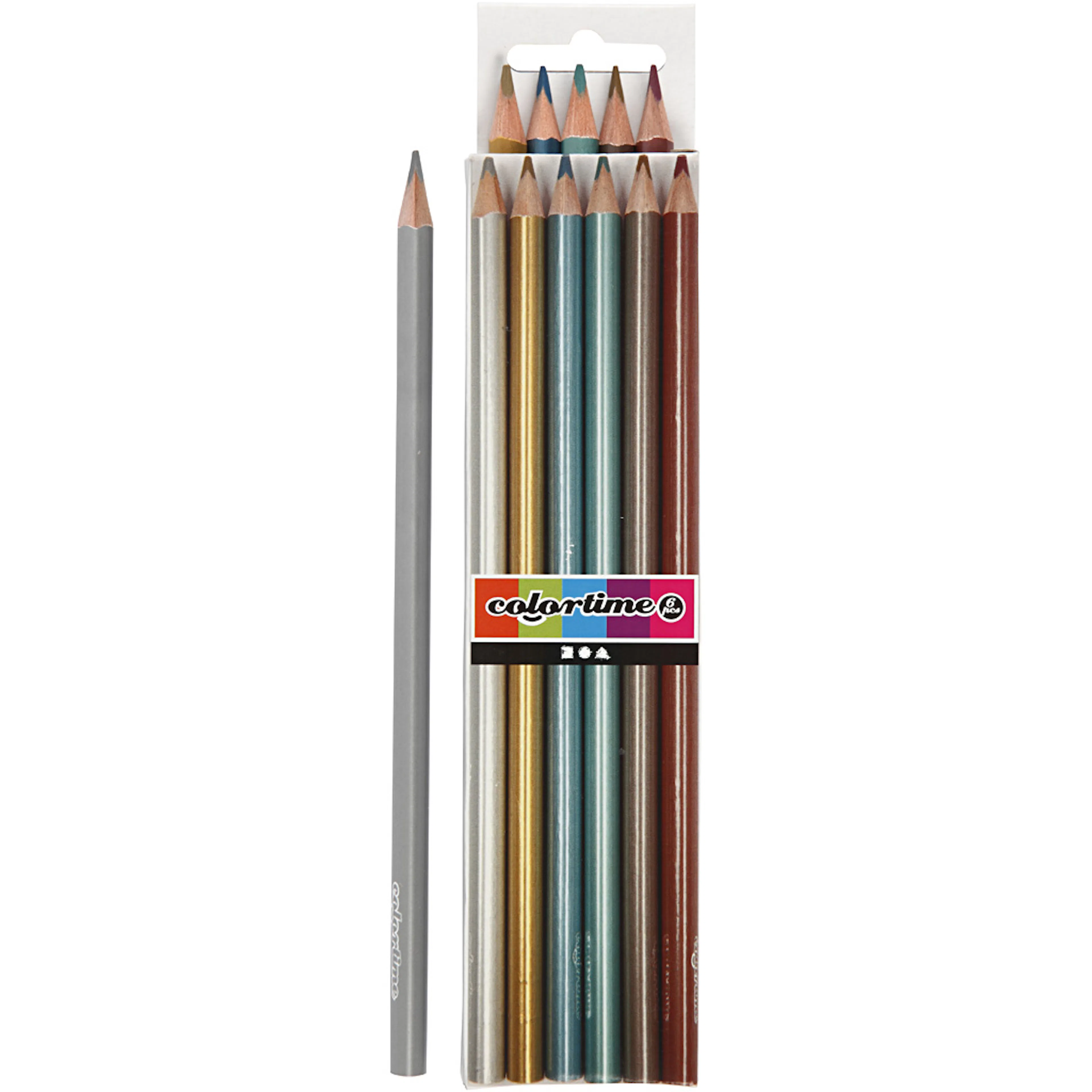 Fargeblyanter Creativ Company Metallicfarger 6 stk/1 Pk
