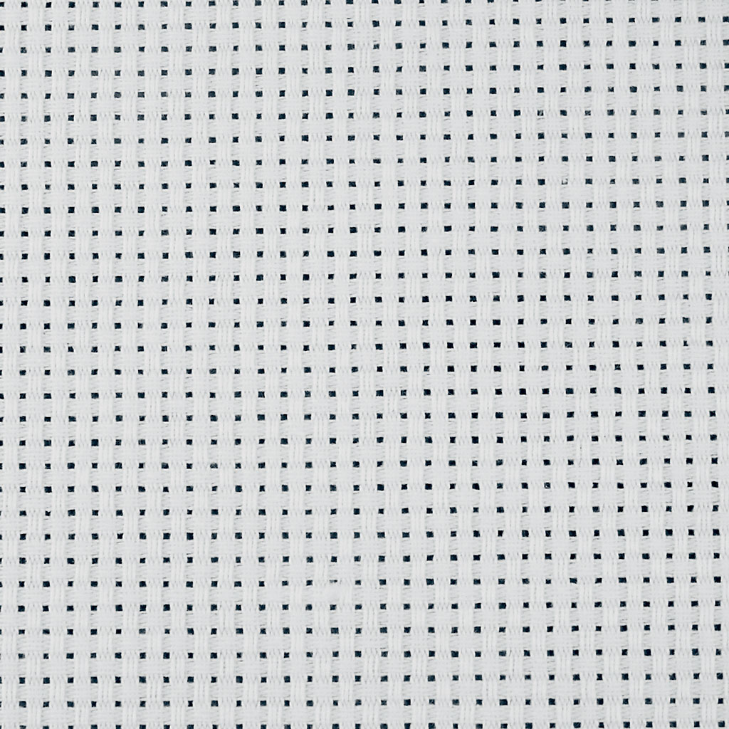 Broderistoff Creativ Company Aida 150 cm 43 Ruter pr 10 cm 3 m/ 1 stk Hvit