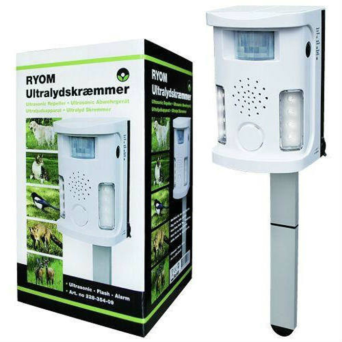 Ultralydskremmer Ryom Mus Skremmer og Rotte Skremmer med Alarm og PIR-Sensor