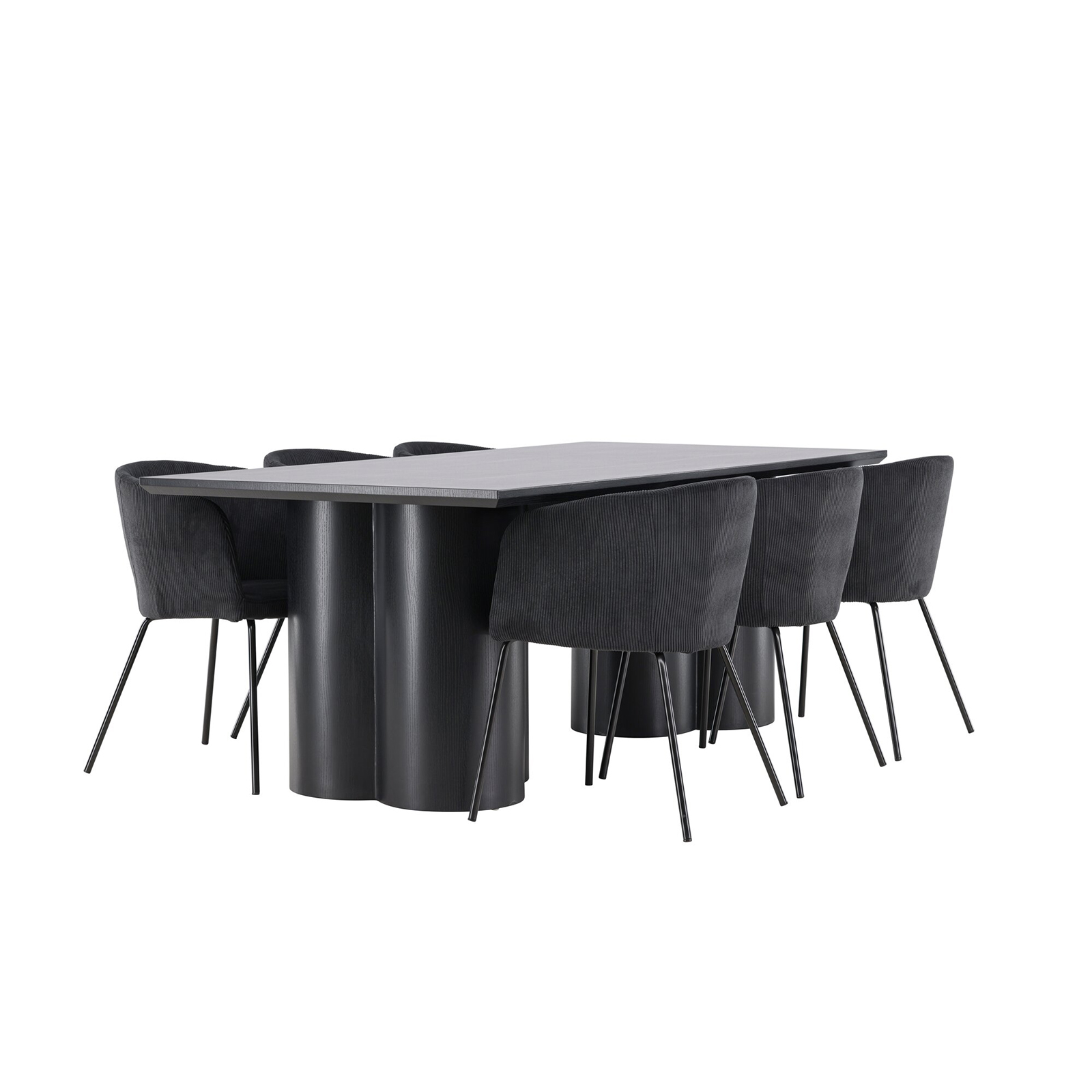 Spisegruppe Venture Home Olivia 210 med 6 stk Berit Stoler