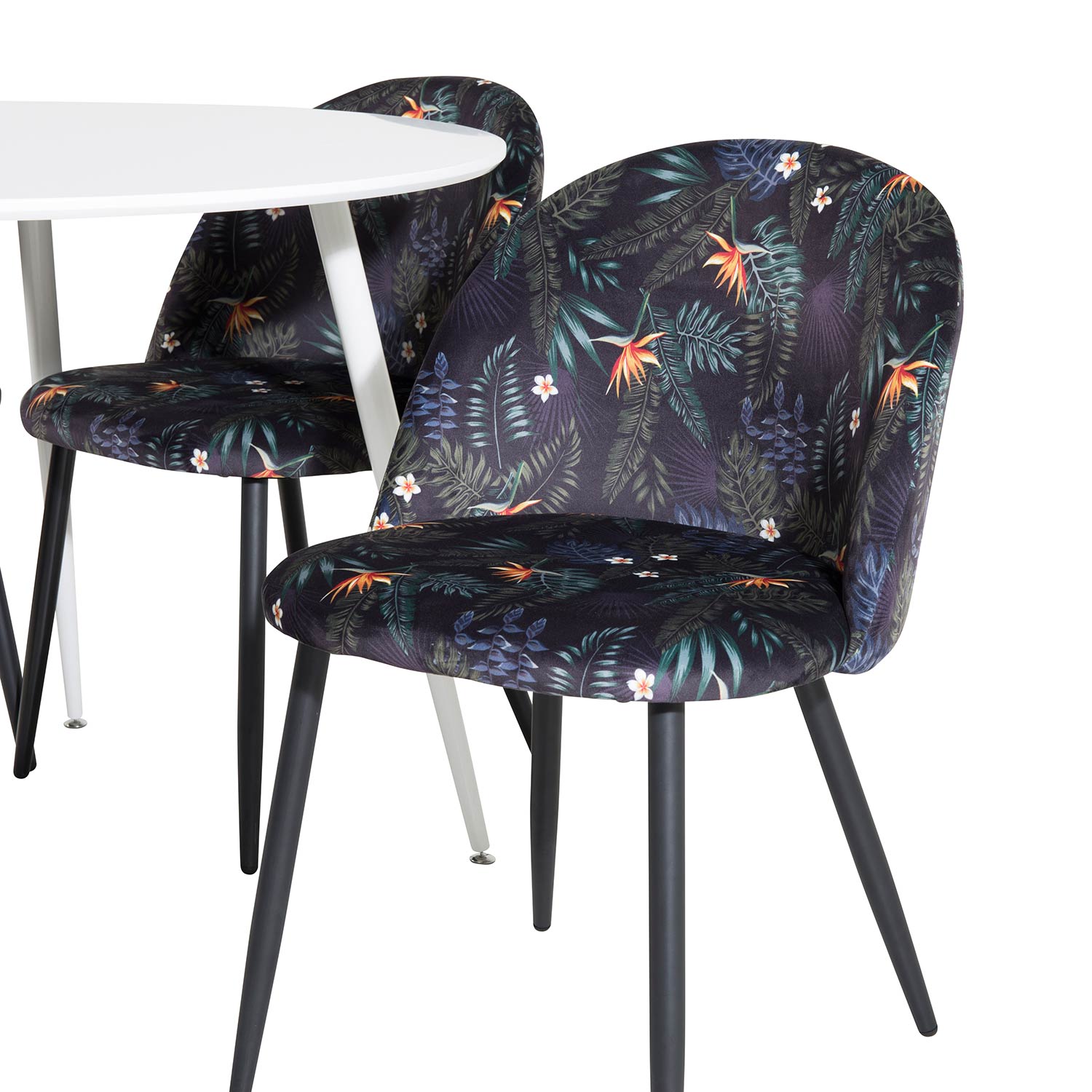 Spisegruppe Venture Home Plake med 4 Valentina Stoler Polyester Rundt