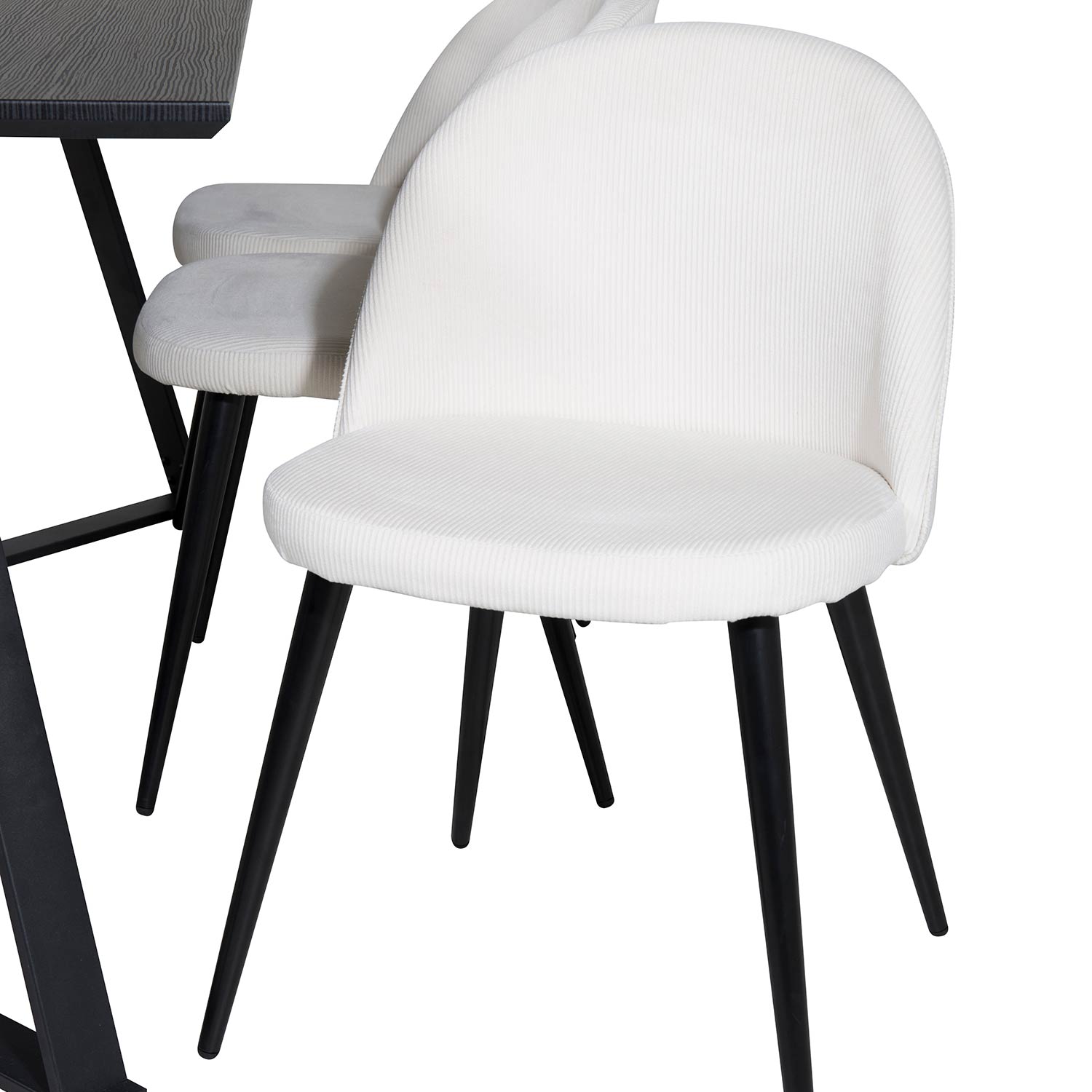 Spisegruppe Venture Home Madde med 6 Valentina Stoler Manchester