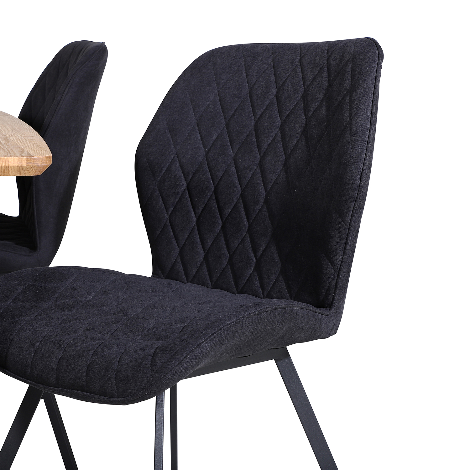  Inca Dining Table 160/200*85 cm+Gemma  Dining Chair Natur/Sort