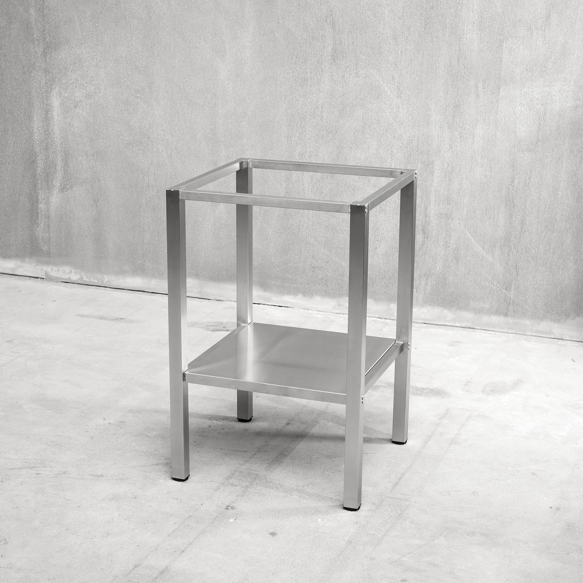 Benkestativ Vilan Stainless Rustfritt Variant Stativ med Underhylle