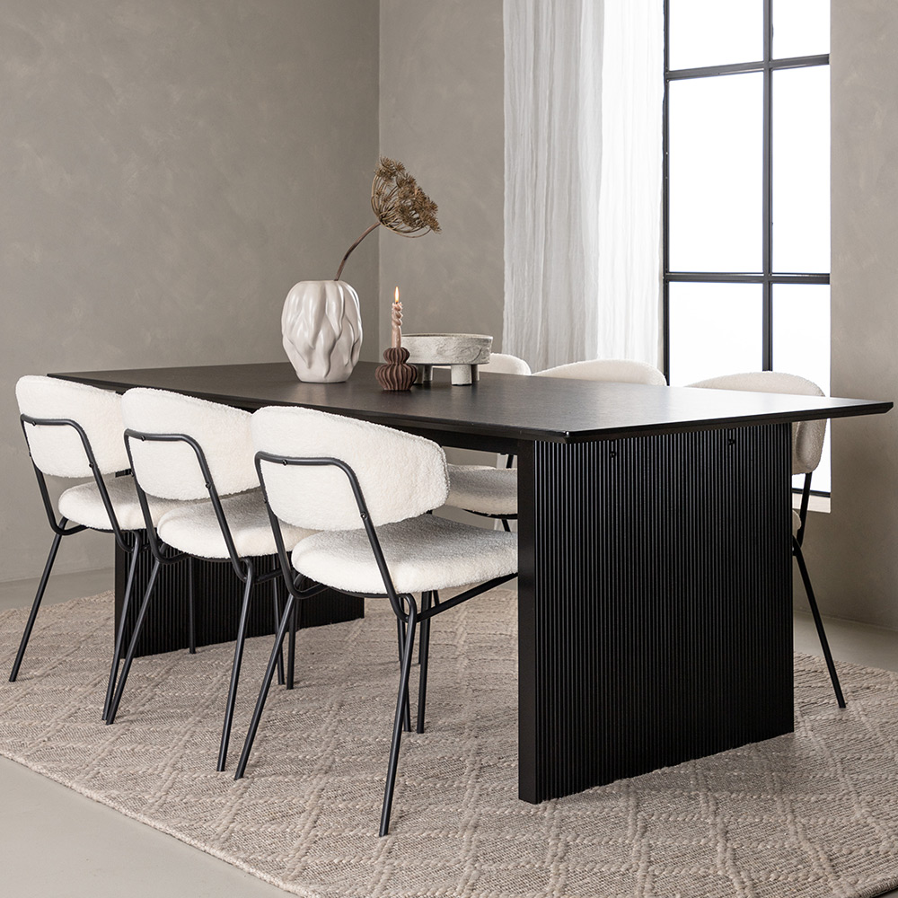 Spisegruppe Venture Home Vail med 6 Chico Stoler