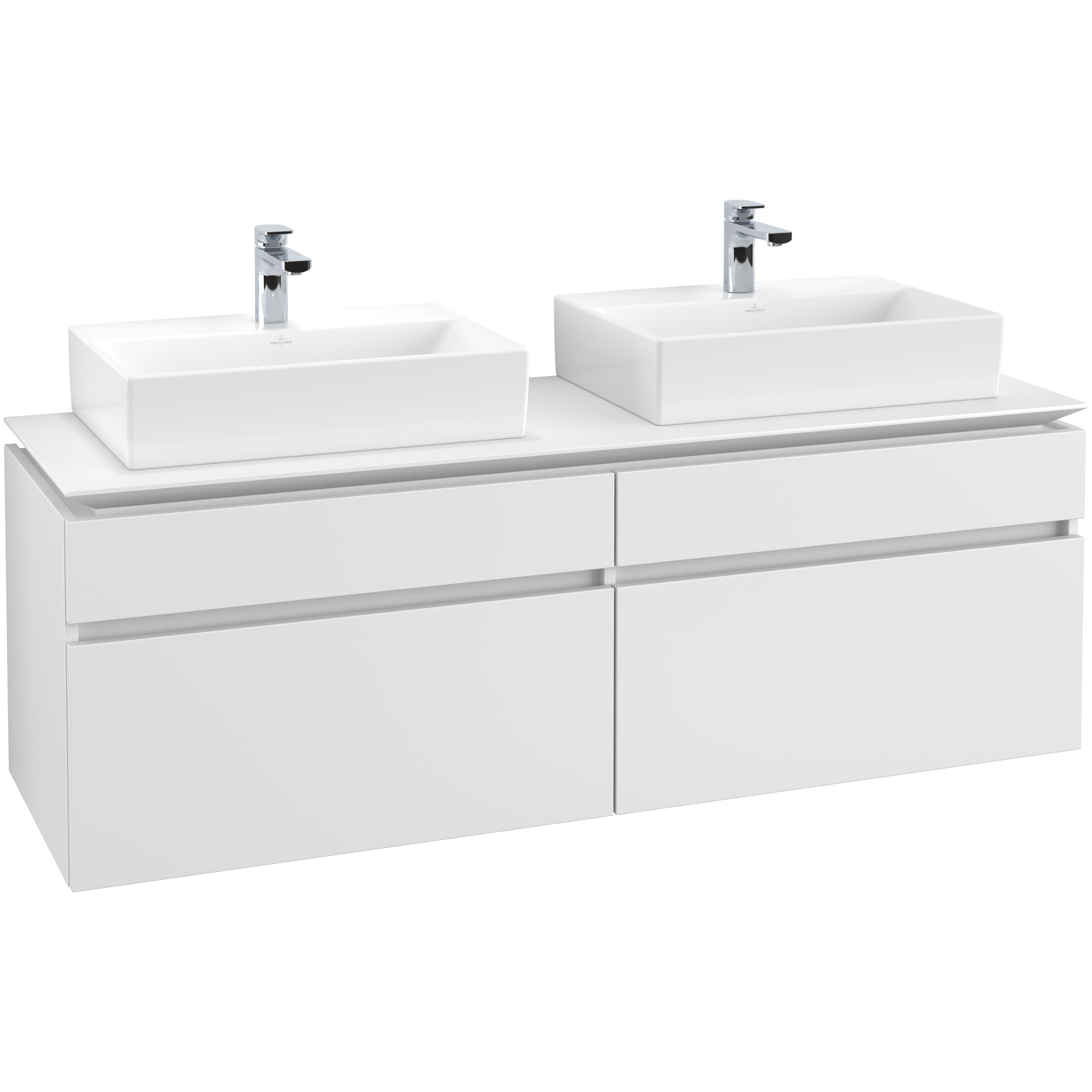 Tvättställsskåp Villeroy & Boch Legato 1600 med 4 Lådor för Två Tvättställ från Memento | badrum - badrumsmobler - tvattstallsskap-och-kommod | KakelKungen