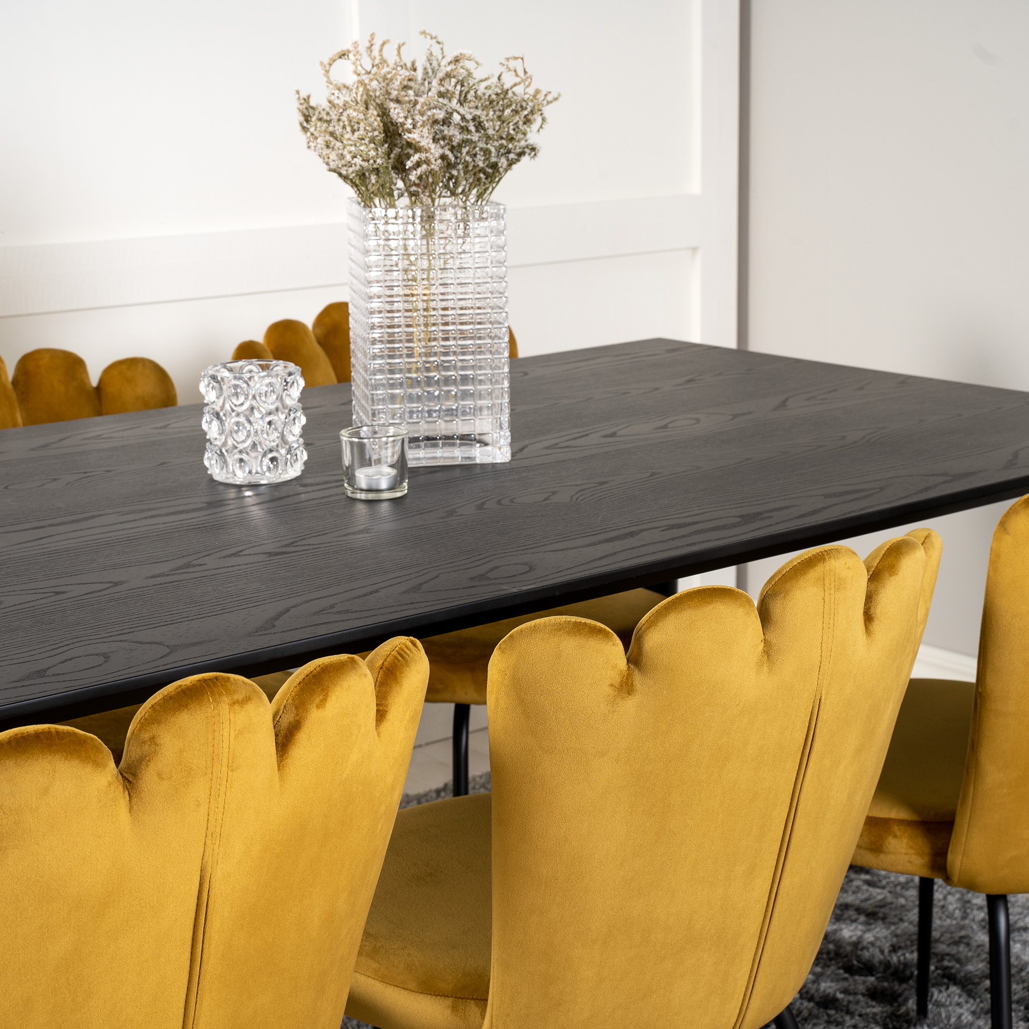 Spisegruppe furniture/fashion Disa med 6 Limhamn Light Stoler