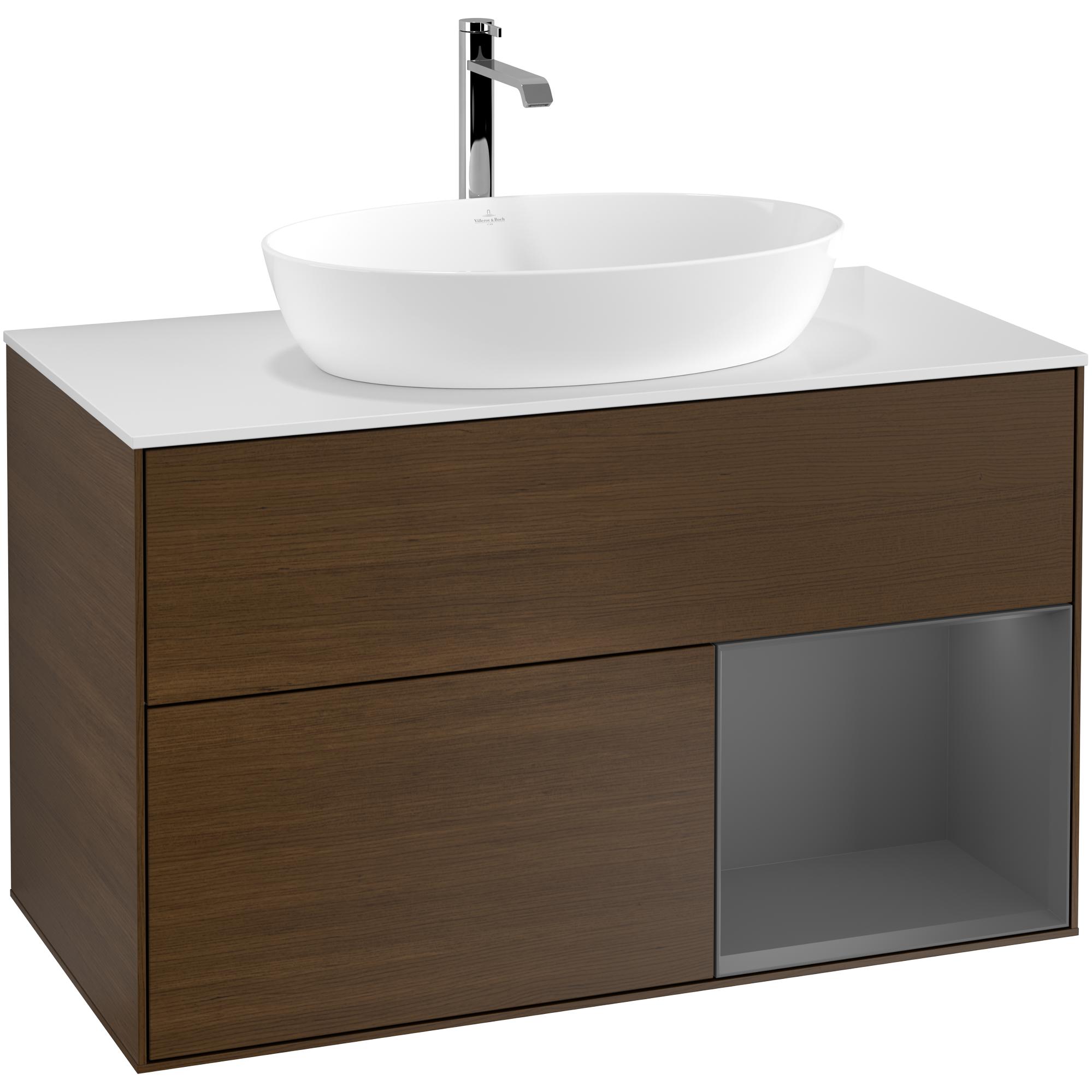 Tvättställsskåp Villeroy & Boch Finion med 2 Lådor Hylla och Bänkskiva för Fristående Tvättställ från Artis & Collaro