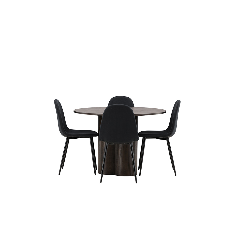 Spisegruppe Venture Home Olivia med 4 Polar Stoler