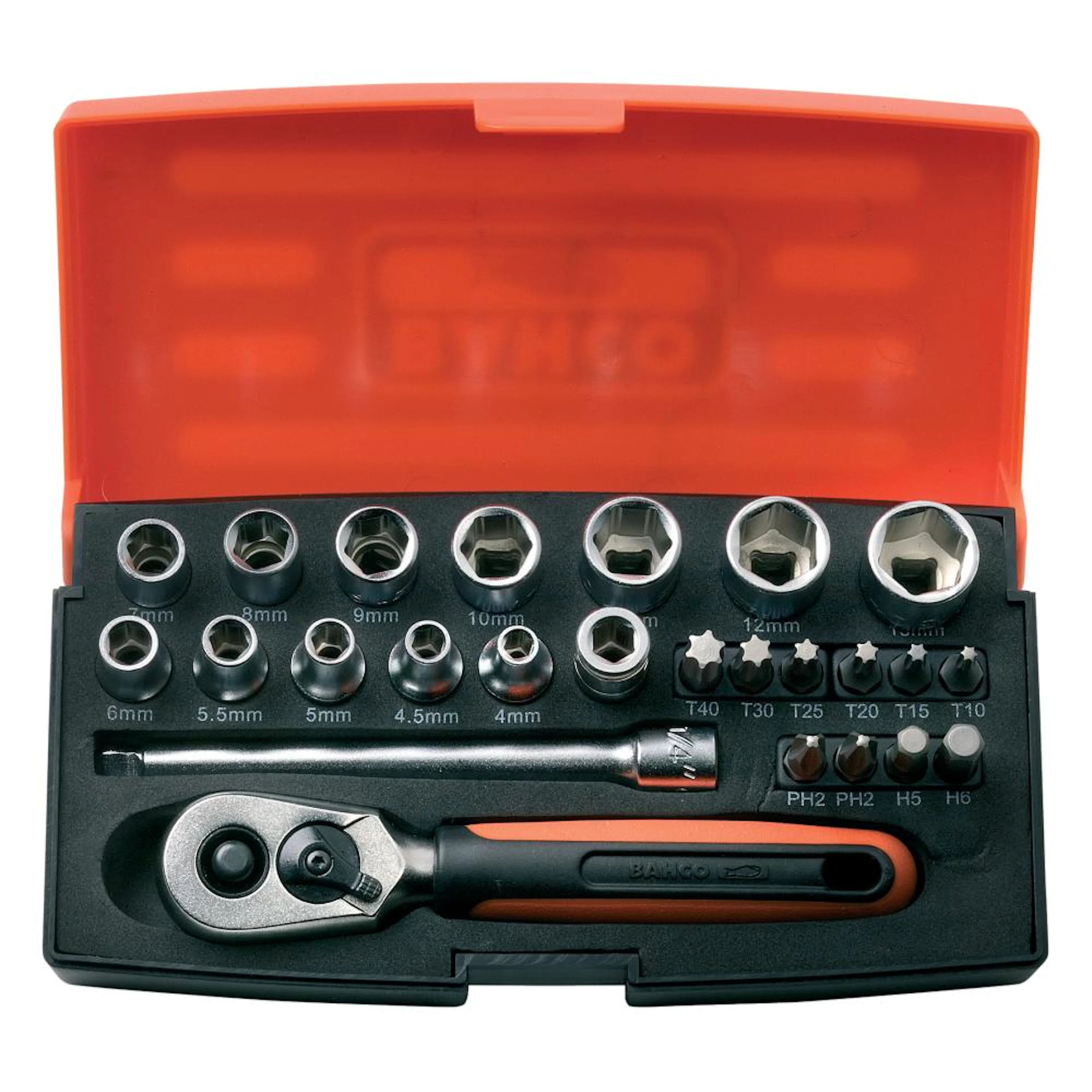 Hylsenøkkelsett Sl25 25del Bahco