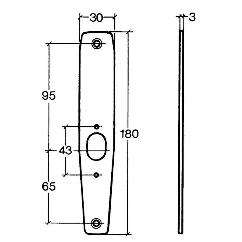 Bunnplate ASSA Abloy Fix 4285