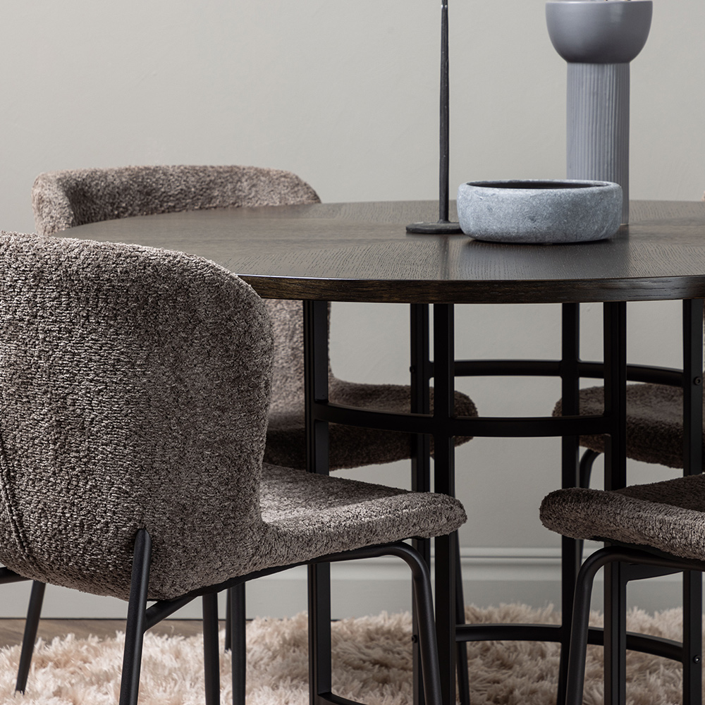Spisegruppe Venture Home Copenhagen Ø 115 cm med 4 Modesto Stoler