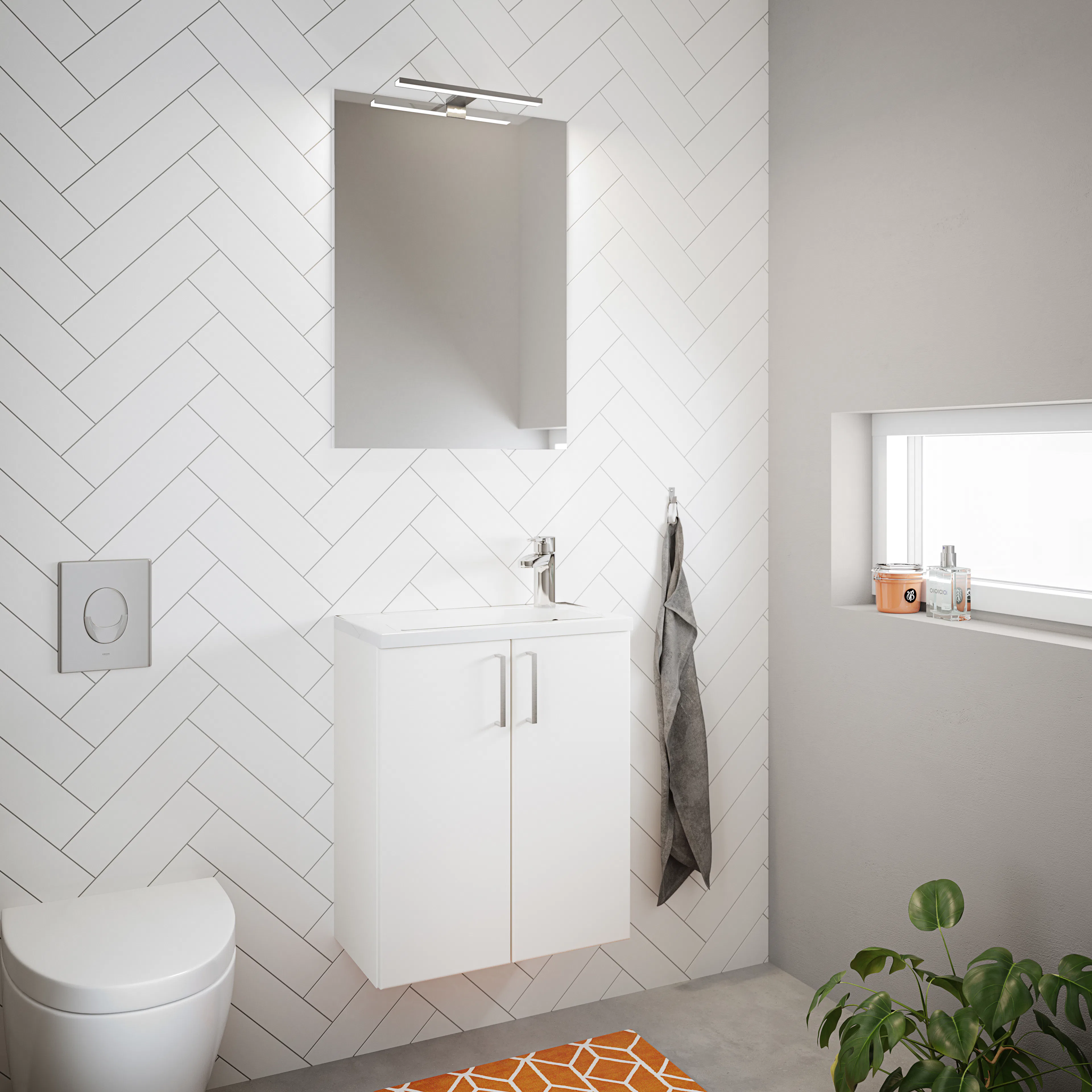 Servantskap FOSSBAD Vita B50 med Evermite Servant