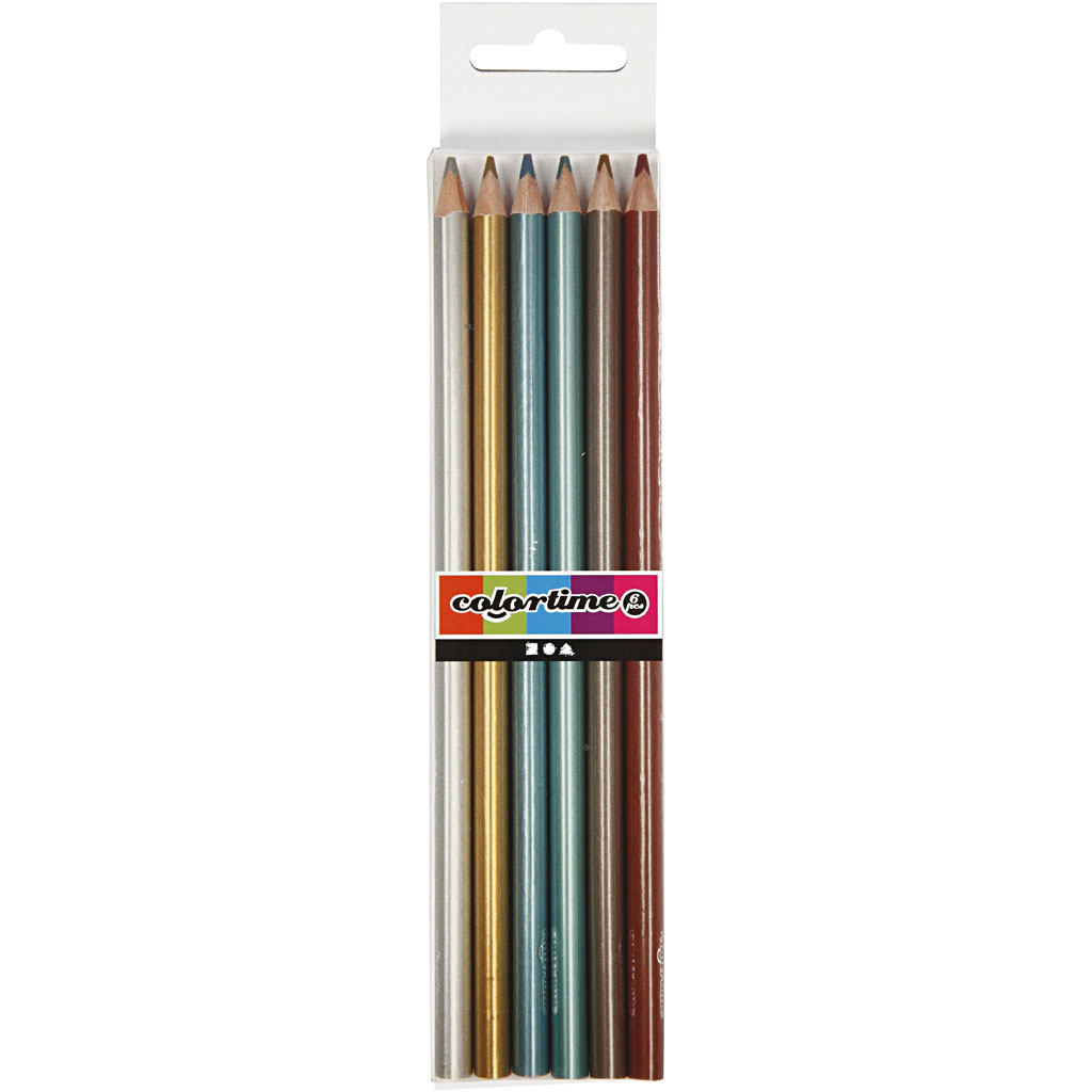Fargeblyanter Creativ Company Metallicfarger 6 stk/1 Pk