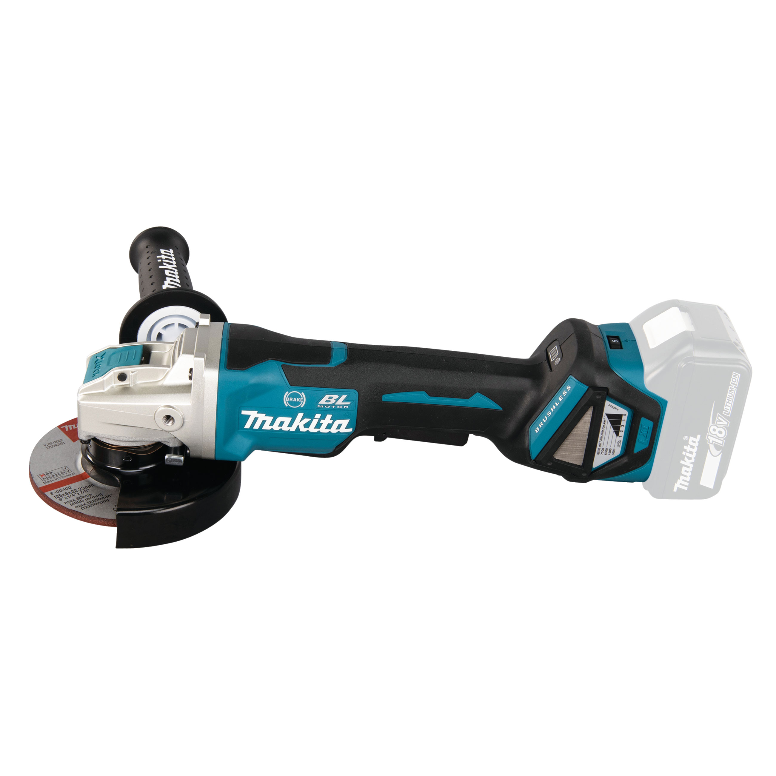 Vinkelsliper Makita DGA519Z 125 mm X-Lock Uten Batteri