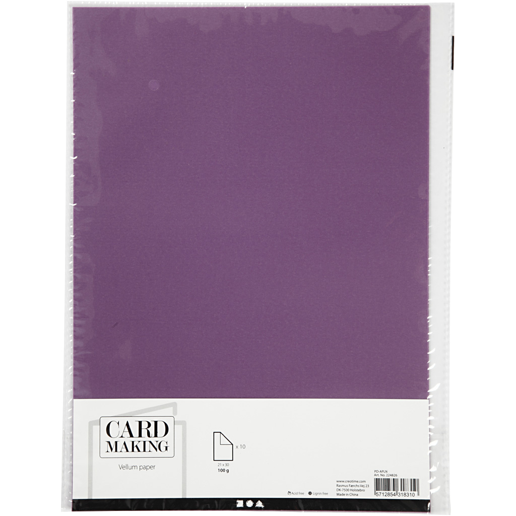 Vellumpapir Creativ Company A4 210x297 mm 10 Ark/1 Pk