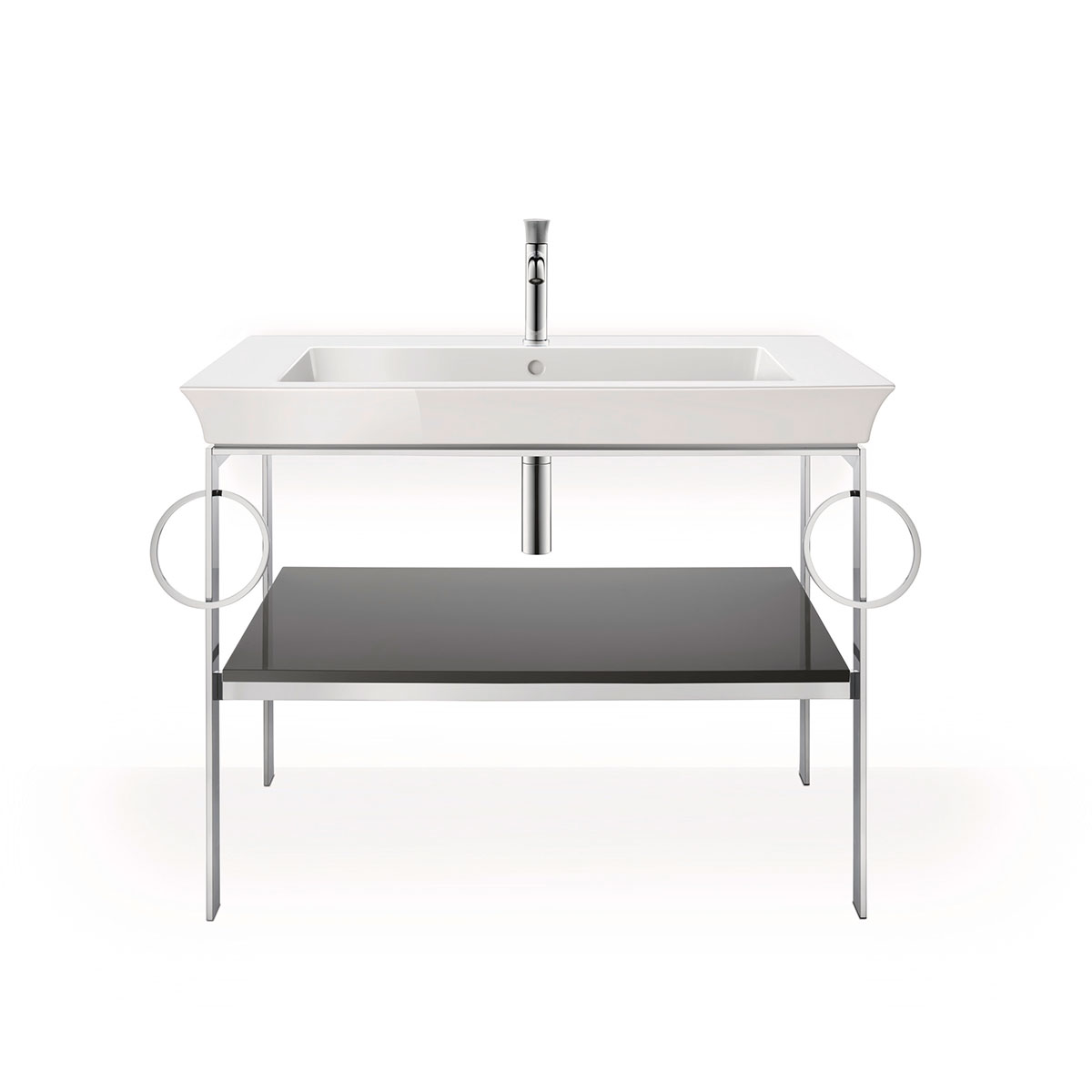 Tvättställ Vit Högblank 1055 mm 1055x490 mm, Hål för Blandare: Ja