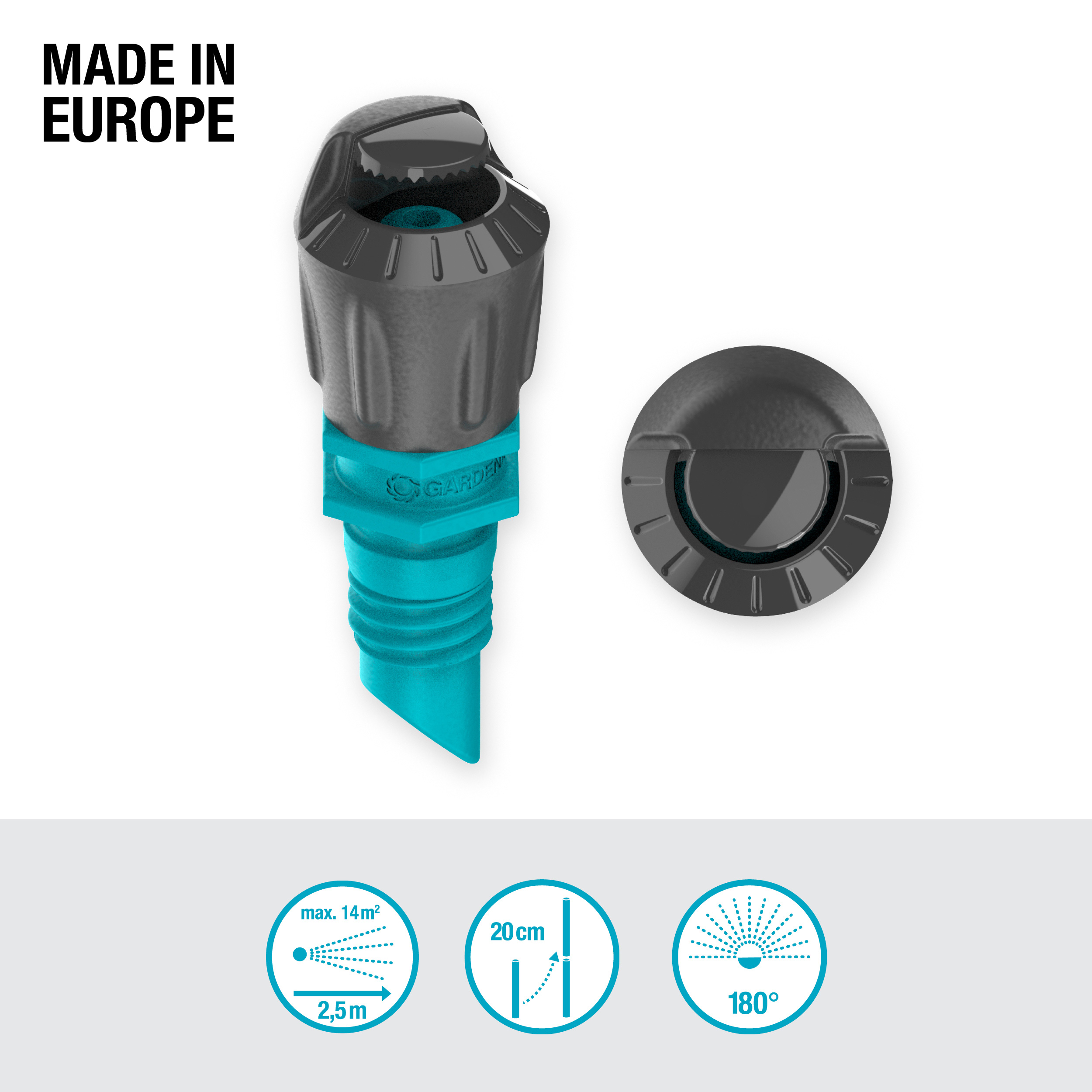Sprederdyse Gardena Micro 180°