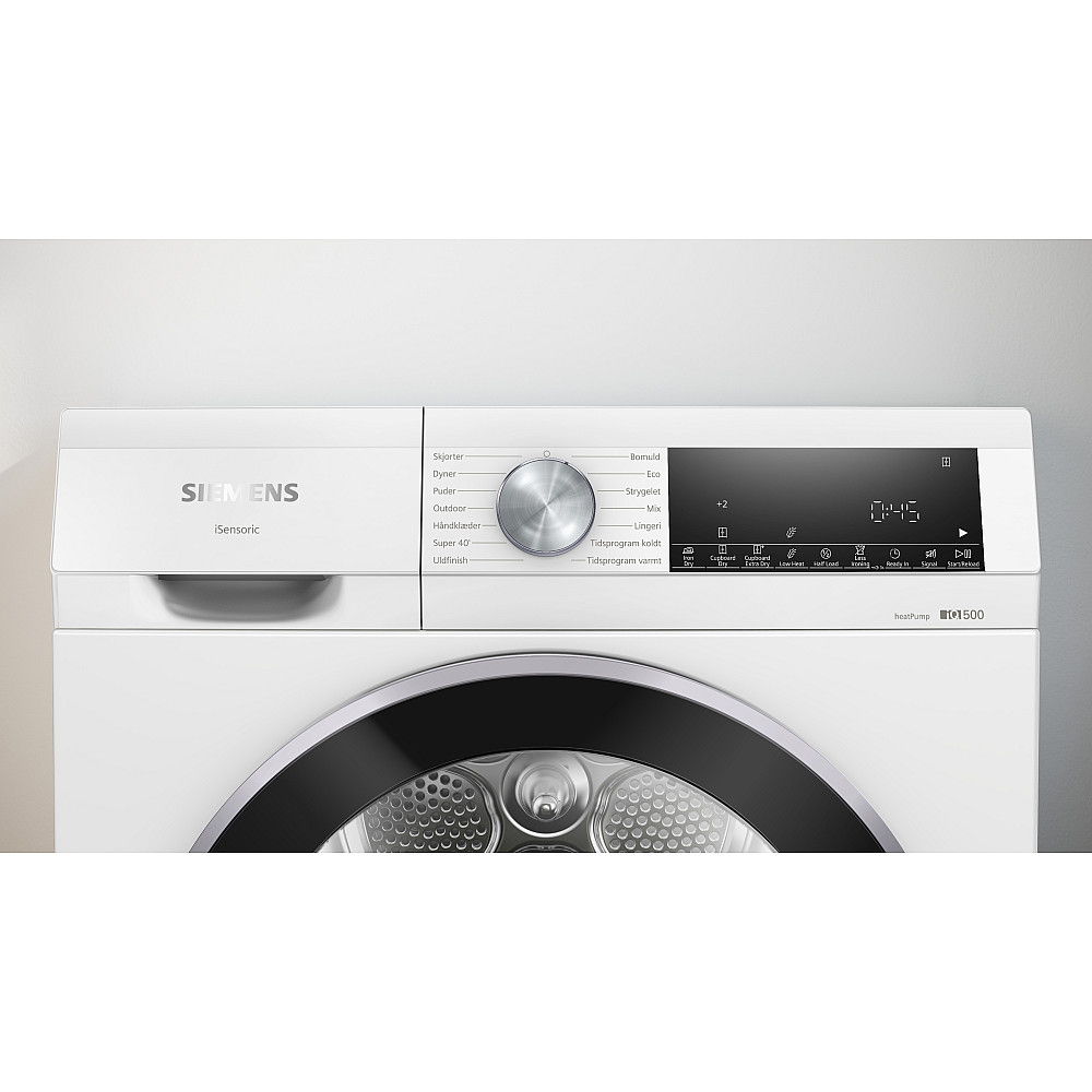 Varmepumpetørketrommel Siemens iQ500 WQ42G20KDN Hvit