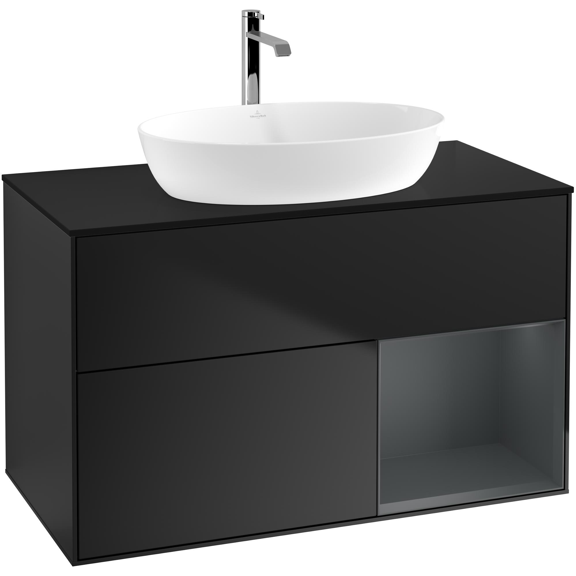 Tvättställsskåp Villeroy & Boch Finion med 2 Lådor Hylla och Bänkskiva för Fristående Tvättställ från Artis & Collaro | badrum - badrumsmobler - tvattstallsskap-och-kommod | KakelKungen