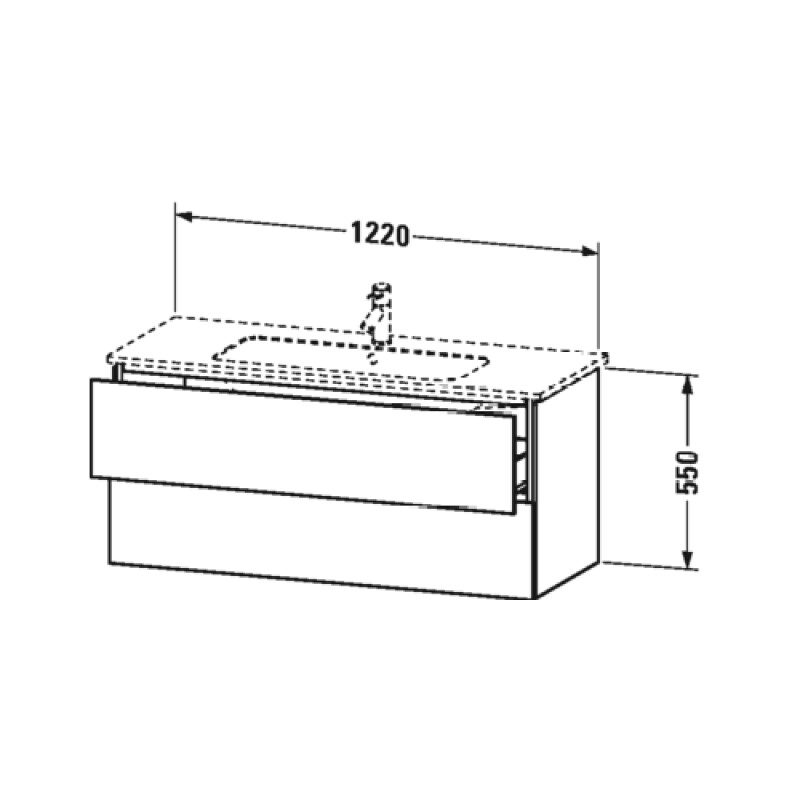 Tvättställsskåp Duravit L-Cube