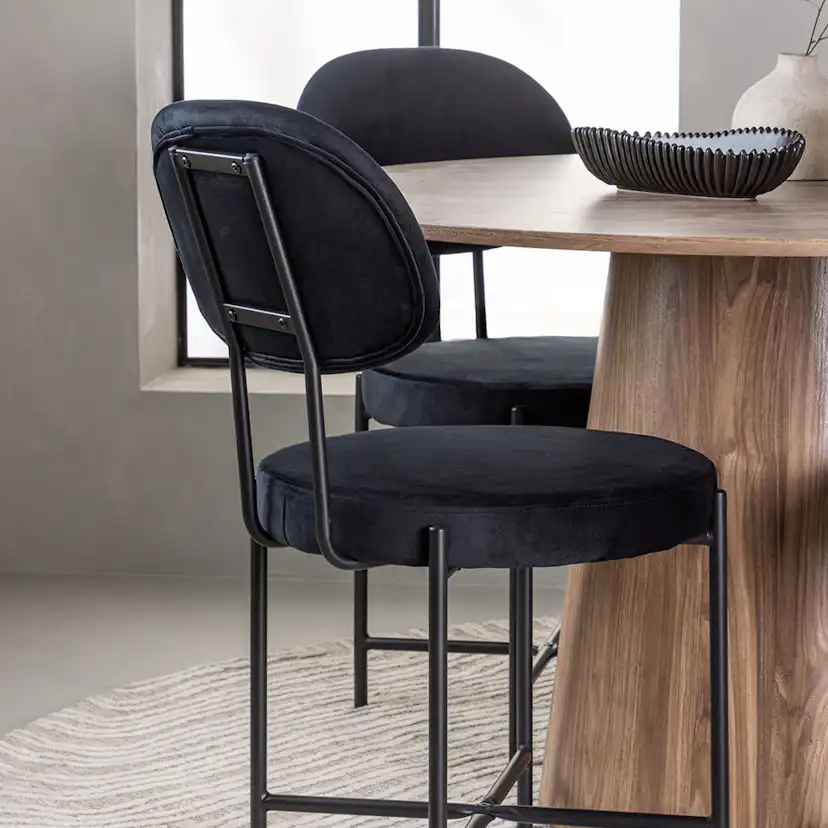 Spisegruppe Venture Home Lanzo med 6 Stella Stoler
