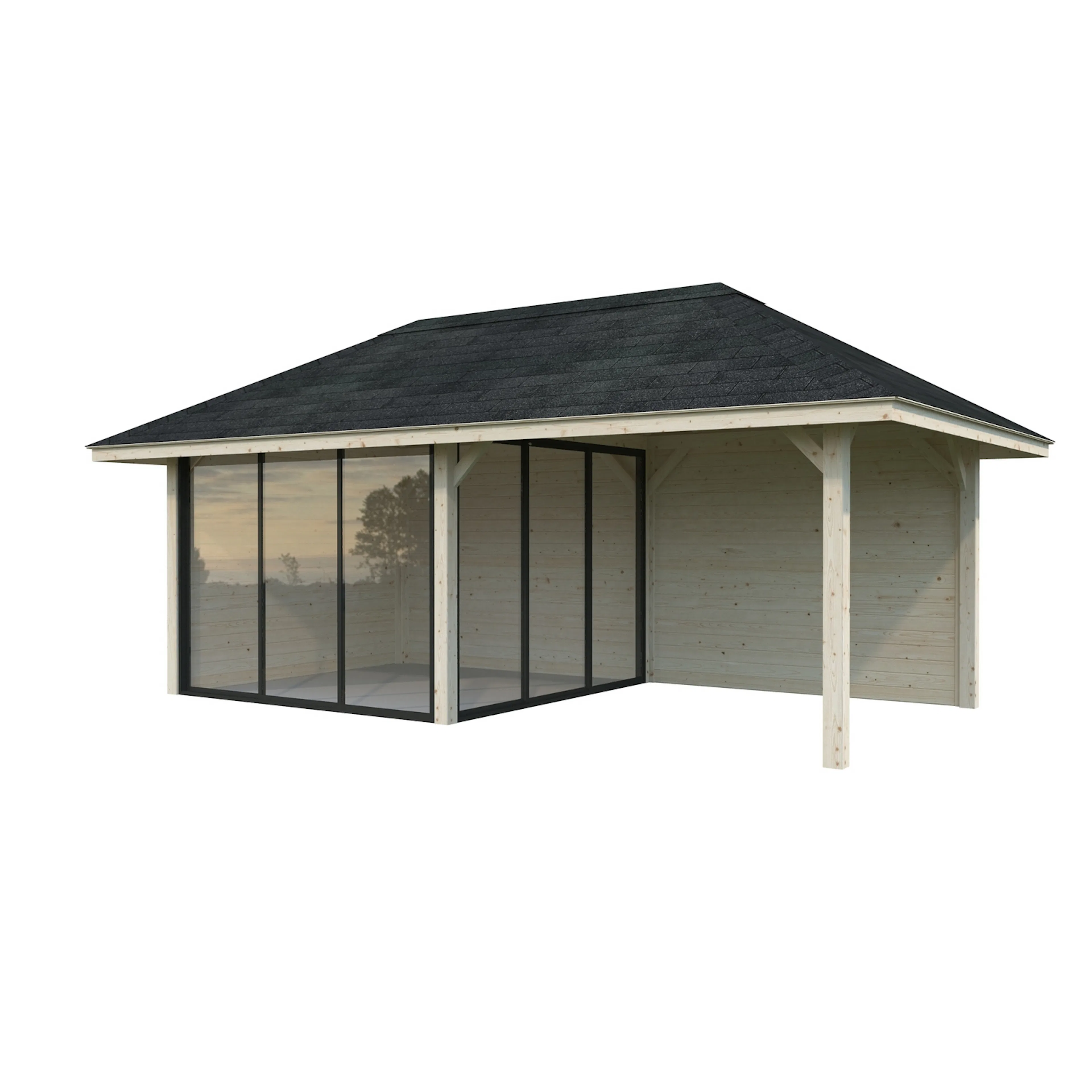 Hagestue Palmako Bianca 16,6 m2 Sett 205 Slide