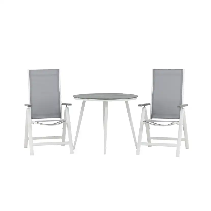 Cafégruppe Venture Home Break Ø90 cm med 2 Albany Stoler