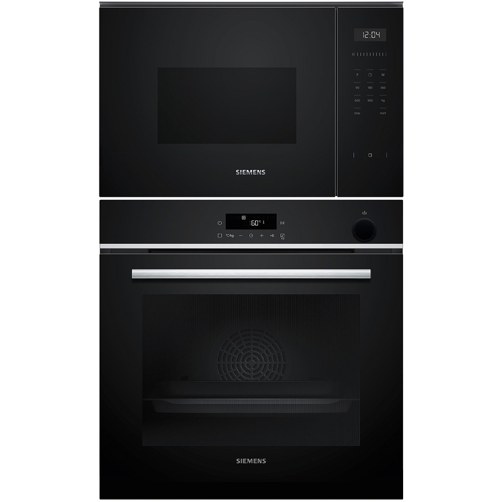 Ovn- og Mikrobølgepakke Siemens iQ300 HR532GBS3 + iQ500 BF555LMB1 Med Dampfunksjon og Air Fry