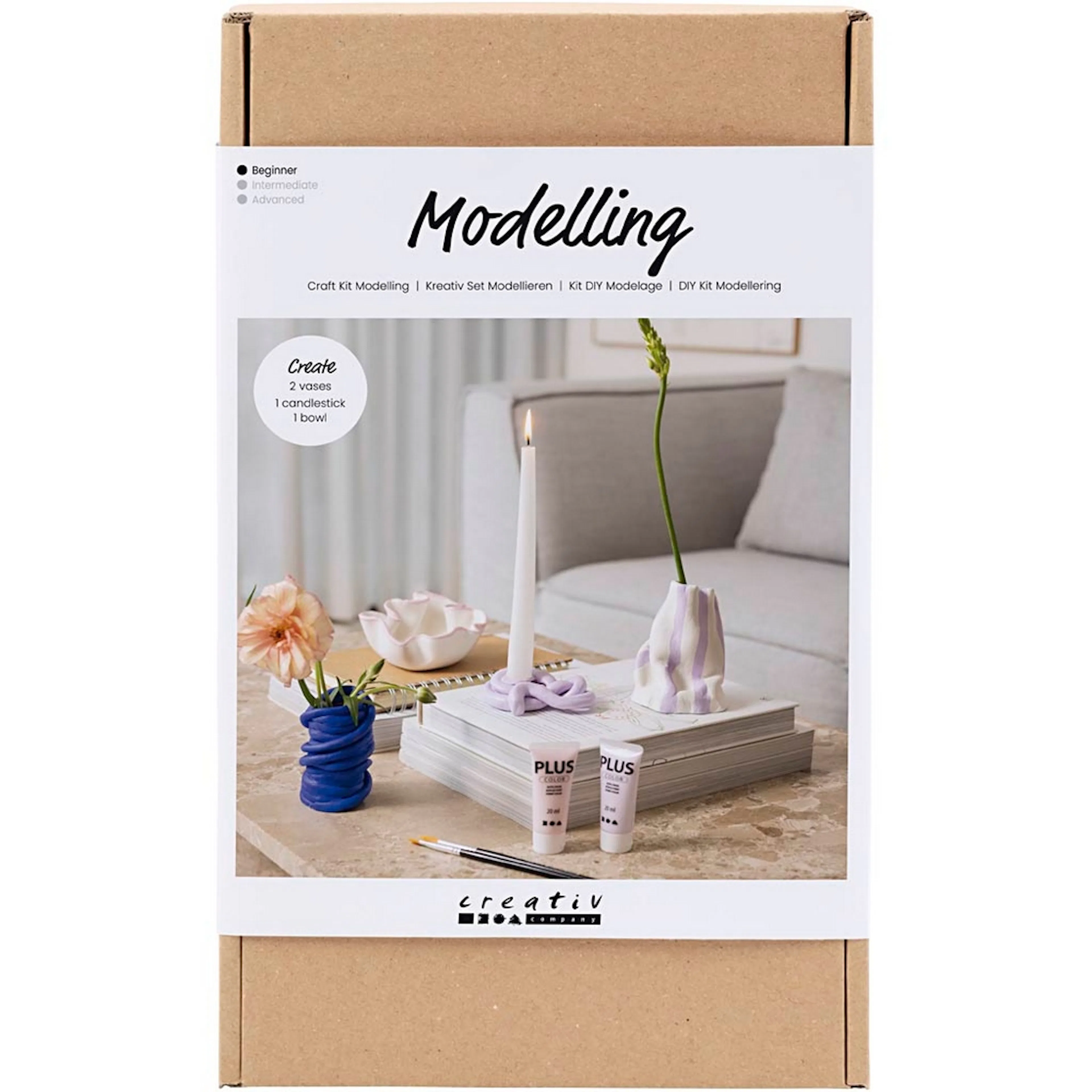 Hobbysett Creativ Company DIY Kit Modellering Krukker og Vaser