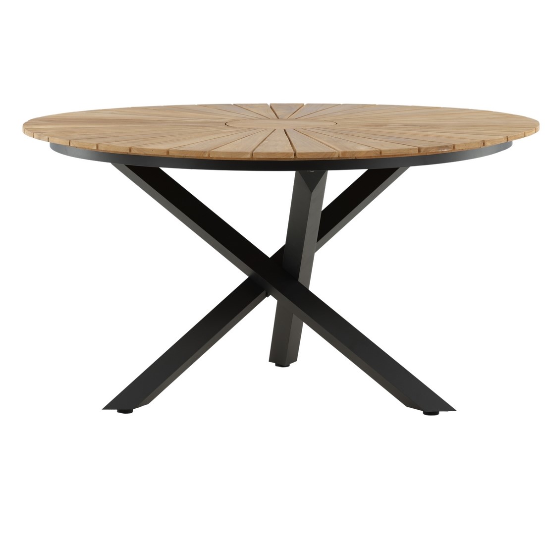 Mexico matbord ø140 - svart / teak Sort/Teak