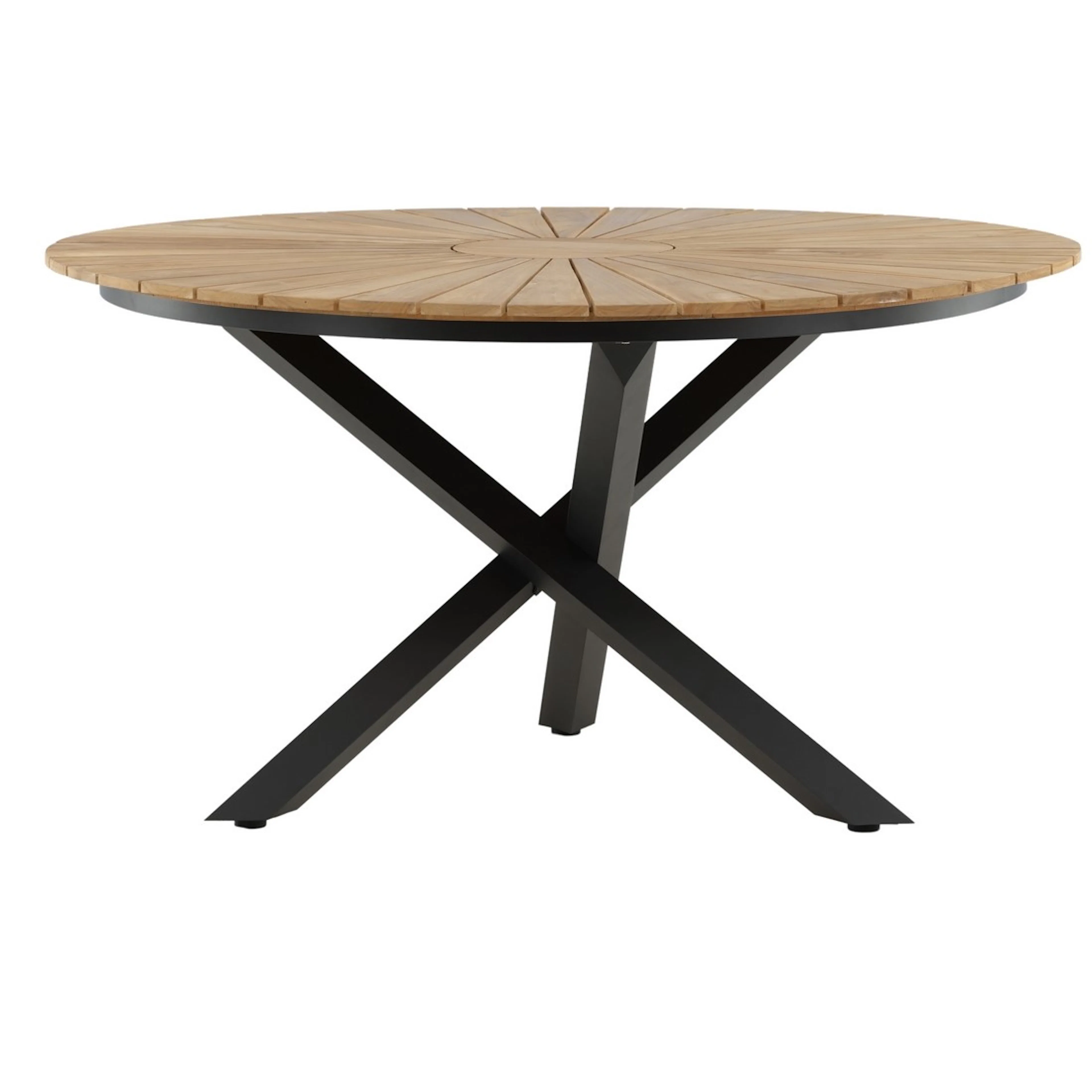 Mexico matbord ø140 - svart / teak Sort/Teak