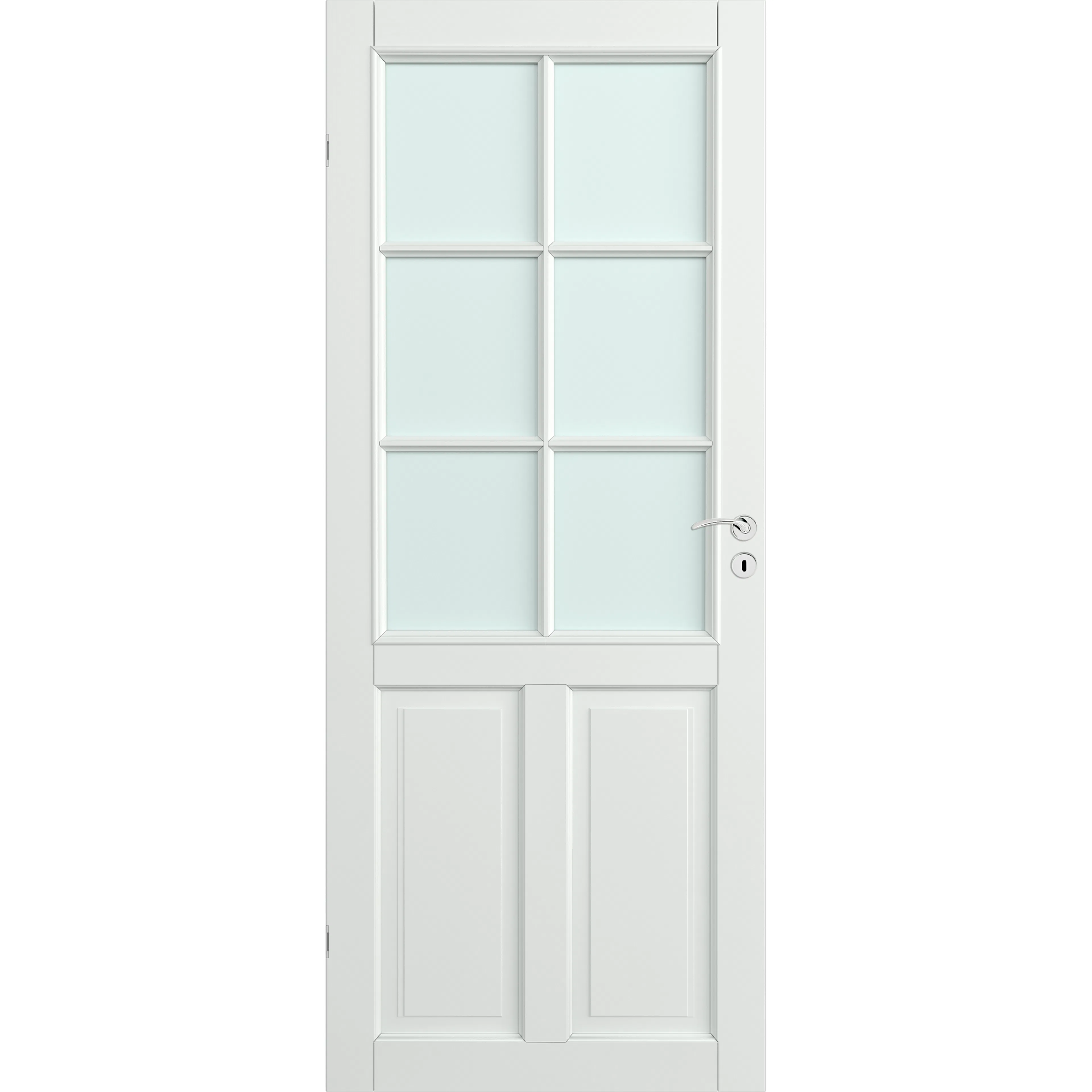 DØR 10X20 STURLA SPR NCS S0500-N BxH: 100x200 (dørbladmål: 92,6x194), Klassisk Hvit S0500-N