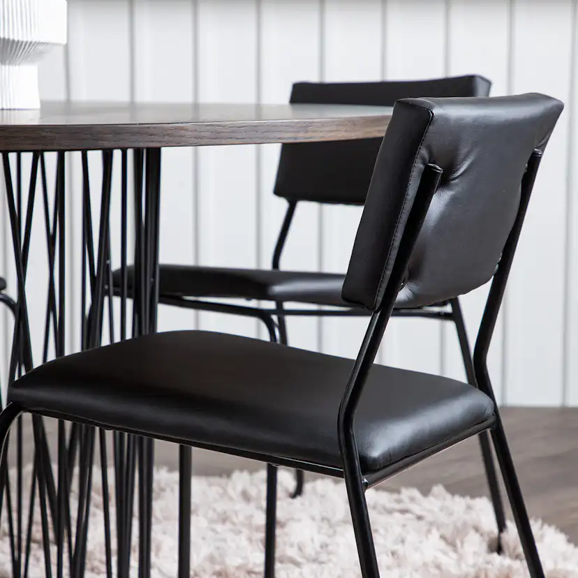 Spisegruppe furniture/fashion Stone med 4 Kenth Stoler