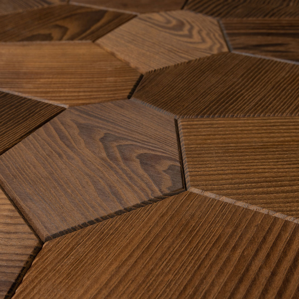 Veggpanel Emotionwood Hexagon
