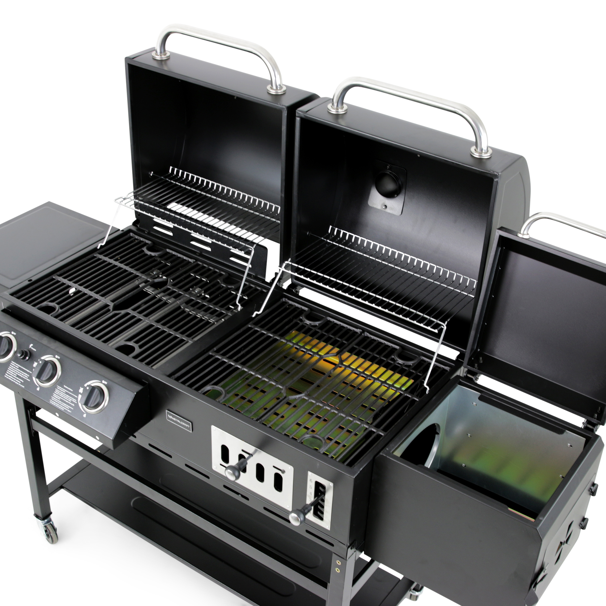 Gass/Kullgrill Metalcraft Cleveland med Røyk