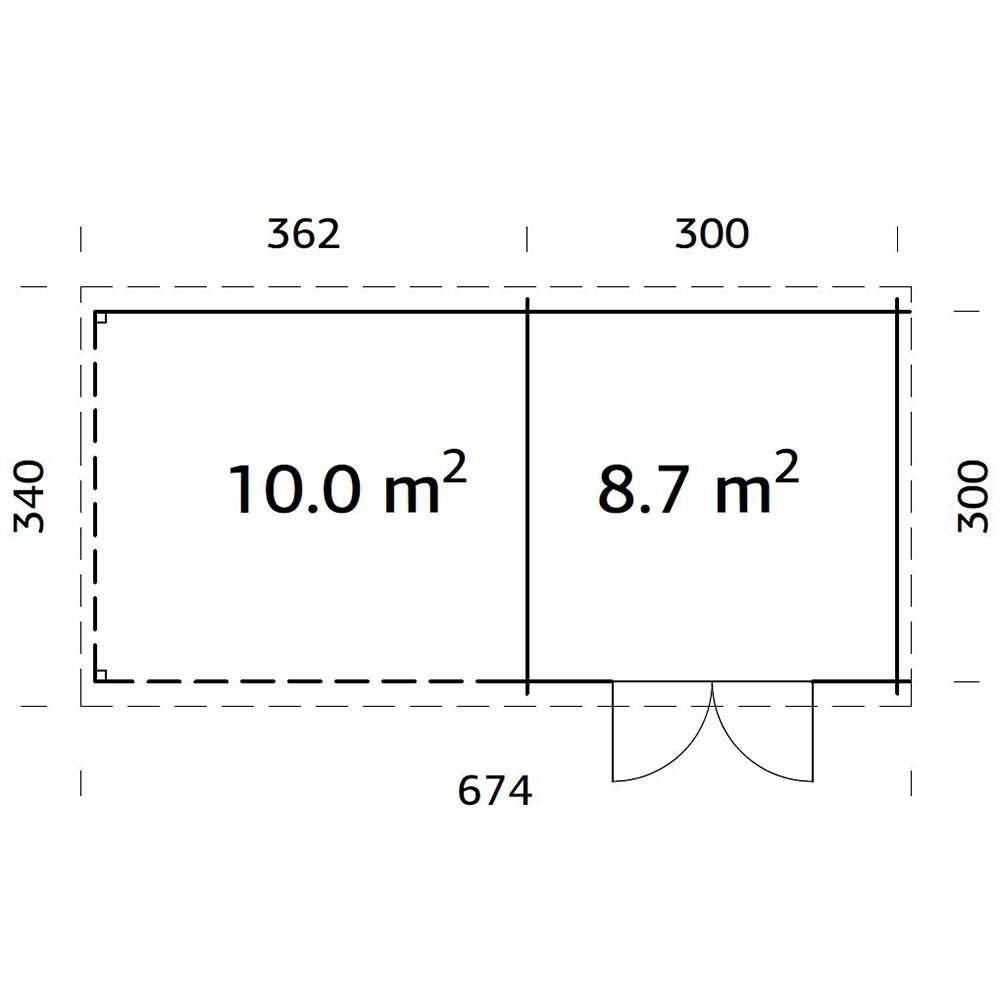 Hagestue Palmako Ella 18,7 m2