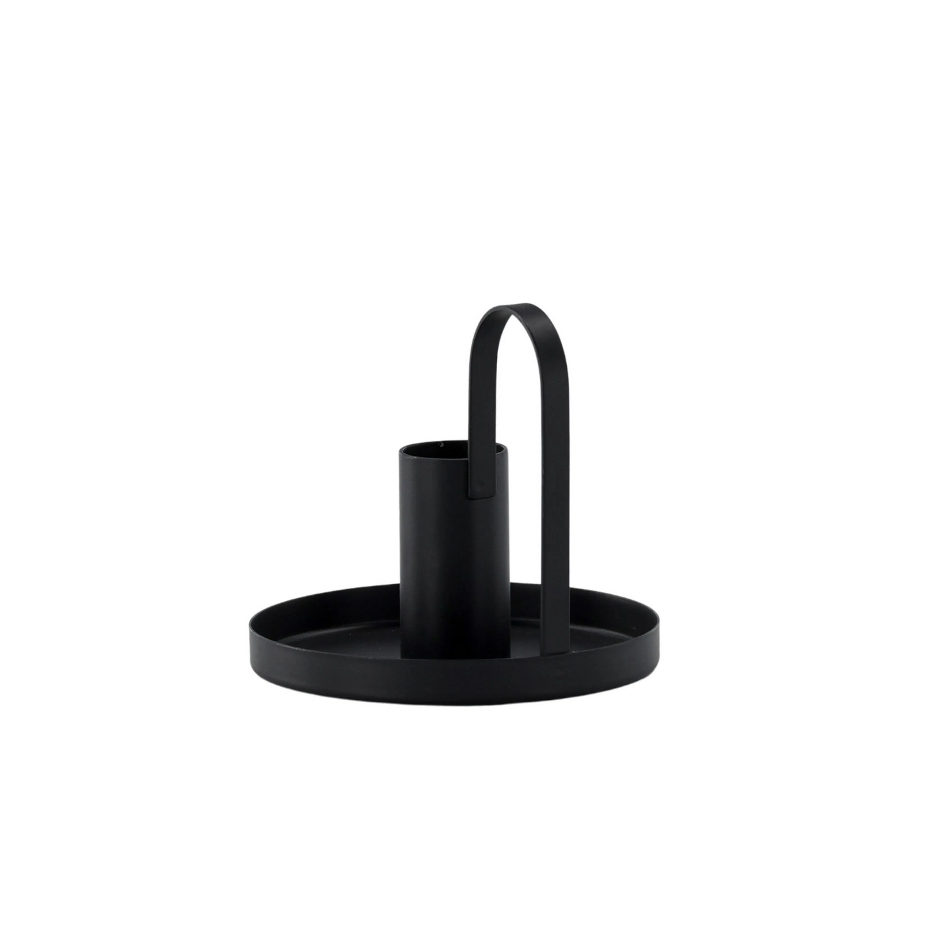 Crai Candlestick - Matte Black - D2*H9*B10cm Sort