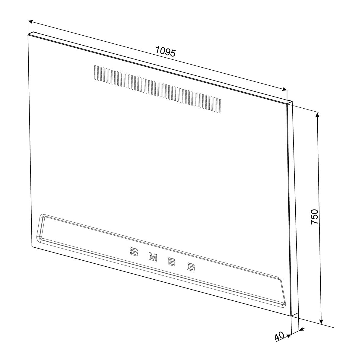 Sprutbeskyttelse Smeg KIT1TR41N for Komfyr