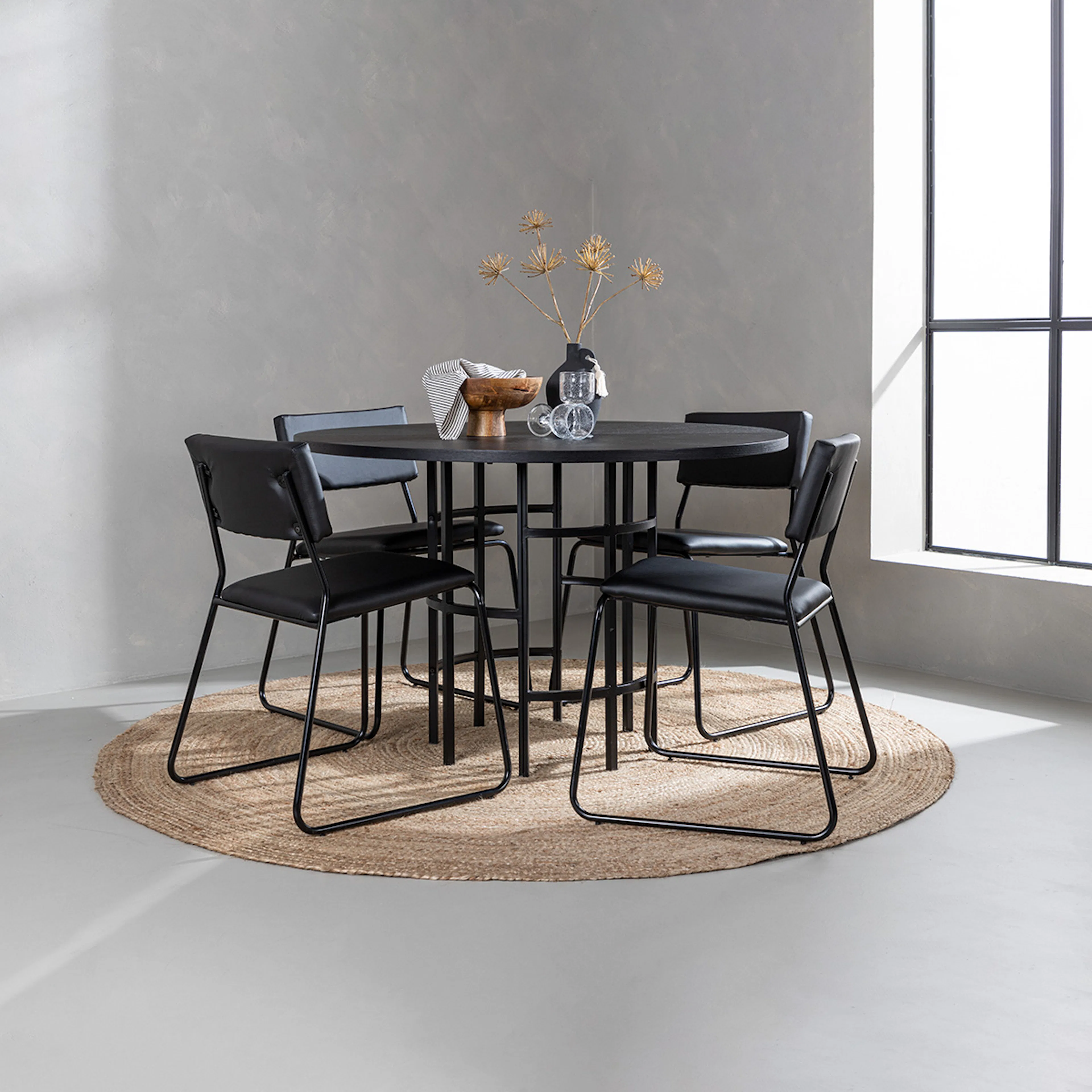 Spisegruppe Venture Home Copenhagen med 4 Kenth Stoler