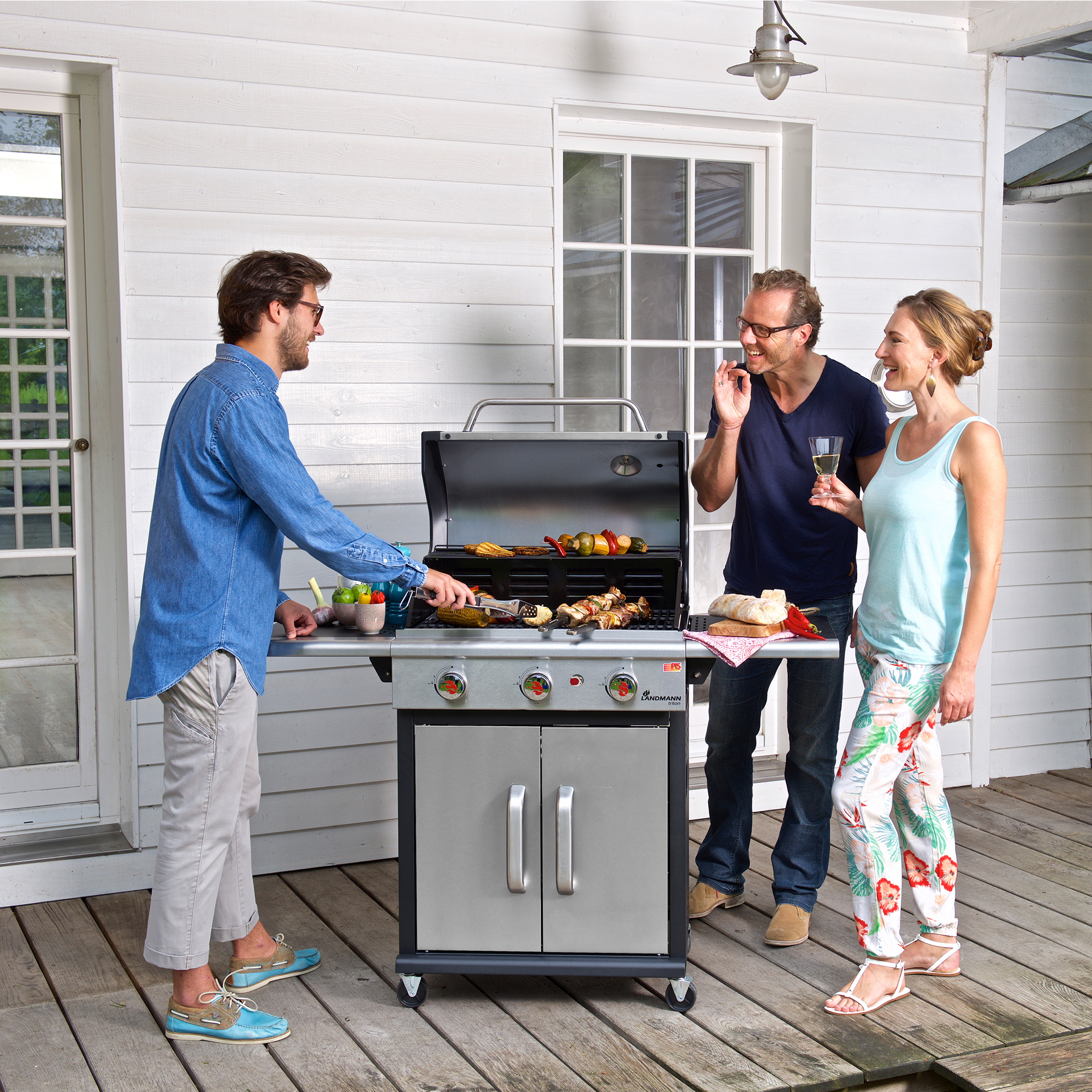 Gassgrill Landmann Triton flexX PTS 3.0 Rustfritt Stål