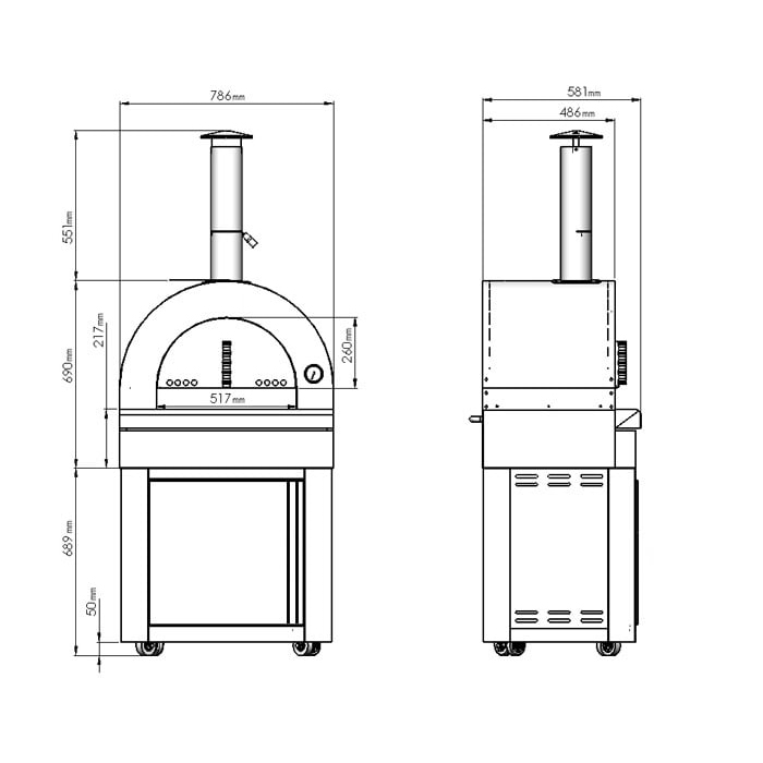 Frittstående Utekjøkken Myoutdoorkitchen Stainless Collection Providence
