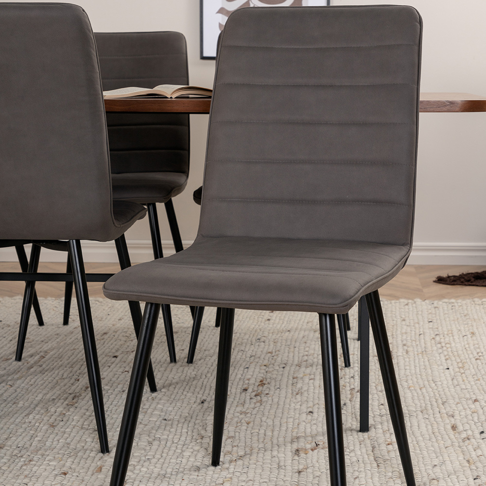 Spisegruppe Venture Home Chicago Spisebord og Walerina Spisestol Brun