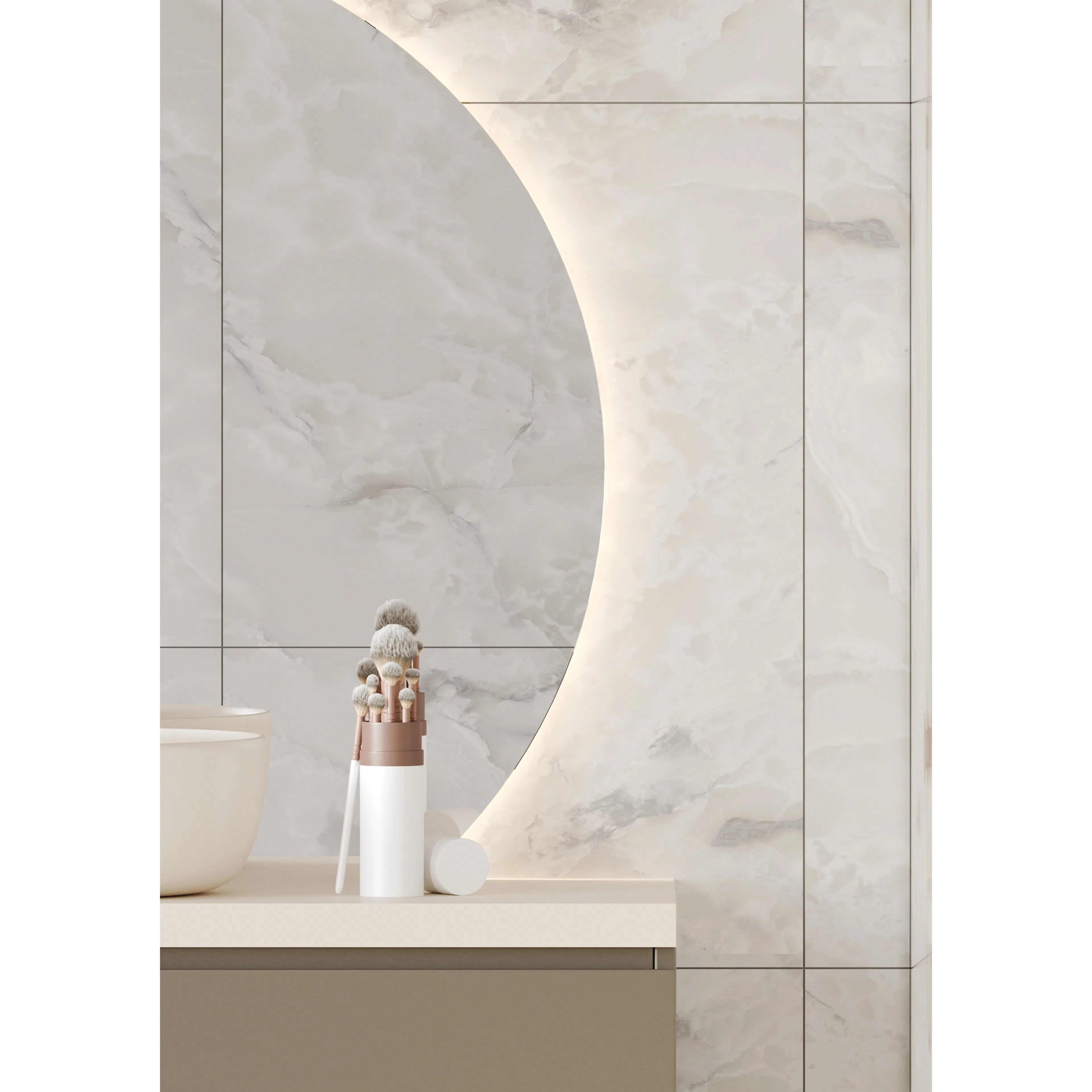 Baderomspanel Fibo 4023-M6080 Arctic Onyx