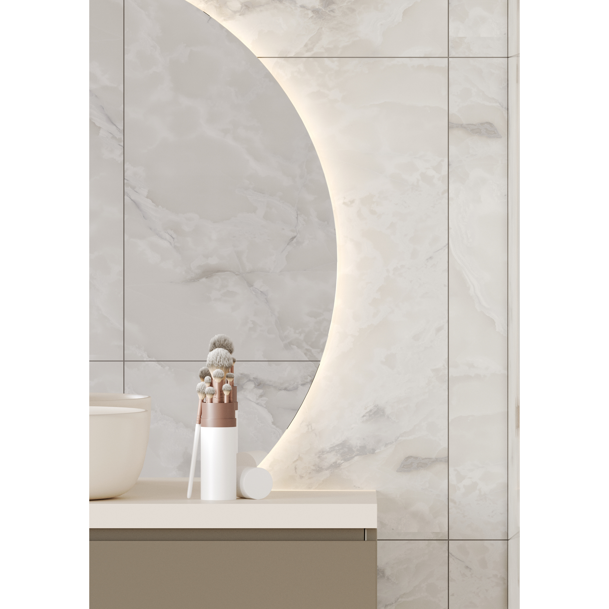 Baderomspanel Fibo 4023-M6080 Arctic Onyx