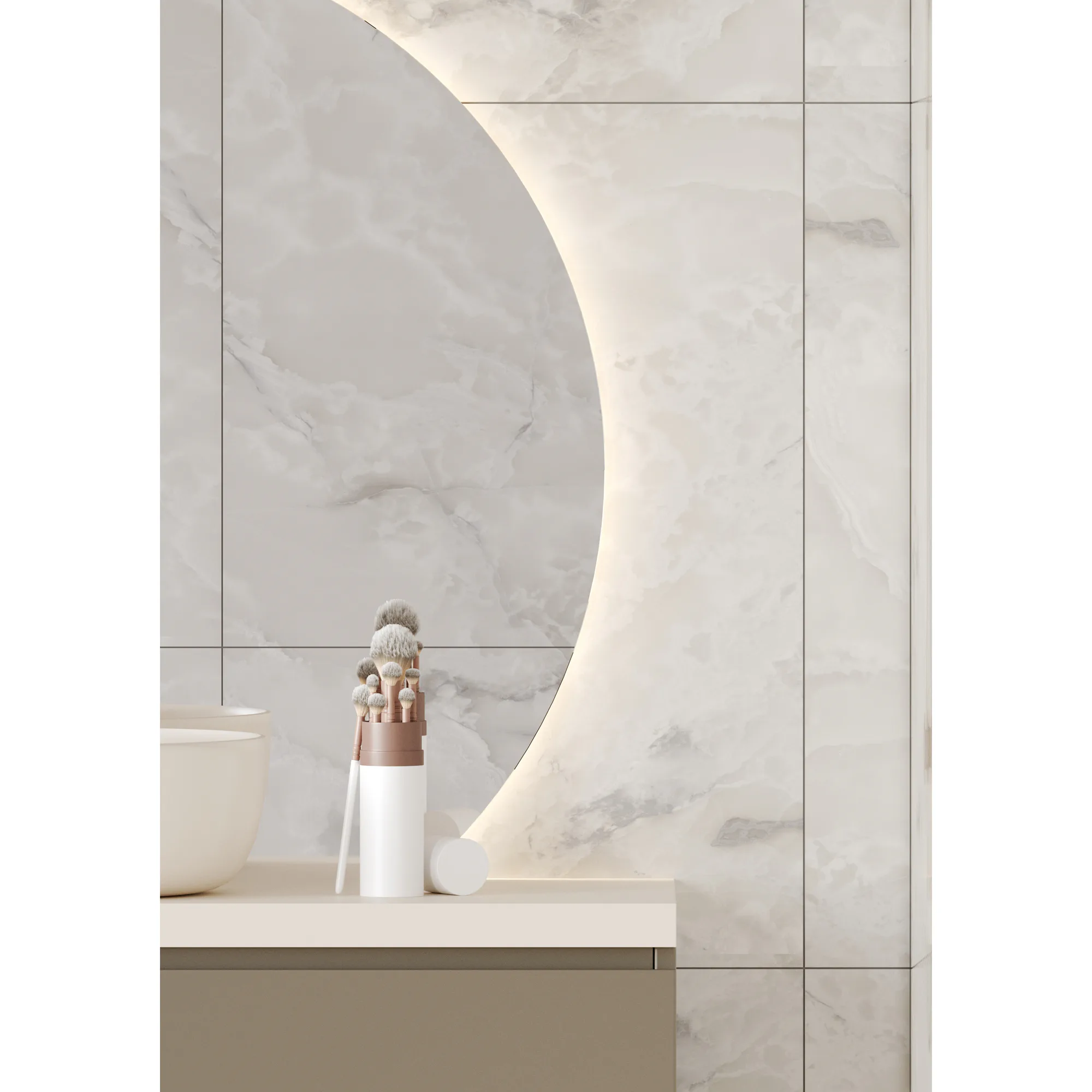 Baderomspanel Fibo 4023-M6080 Arctic Onyx